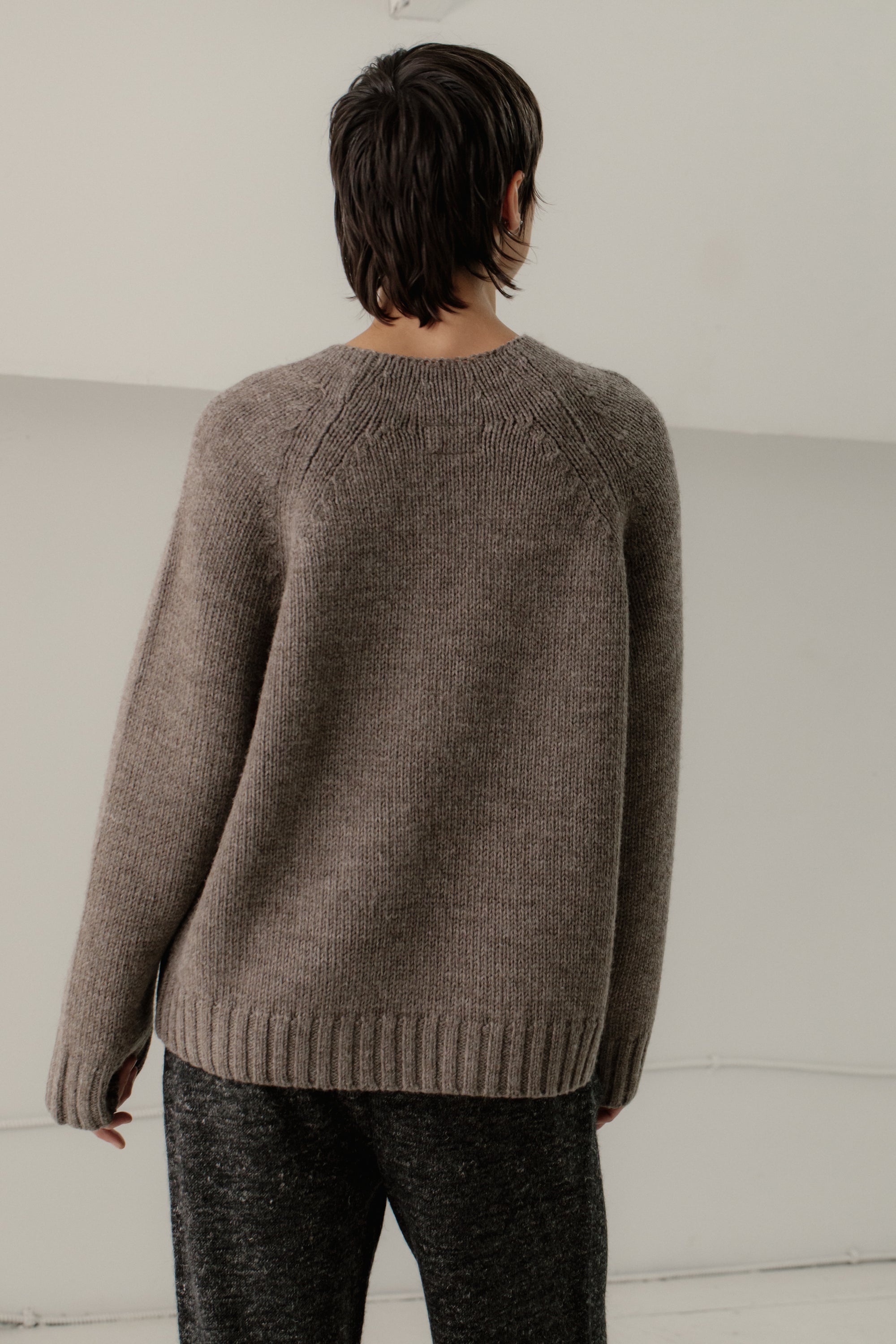 Bare Knitwear Channel Sweater / Root
