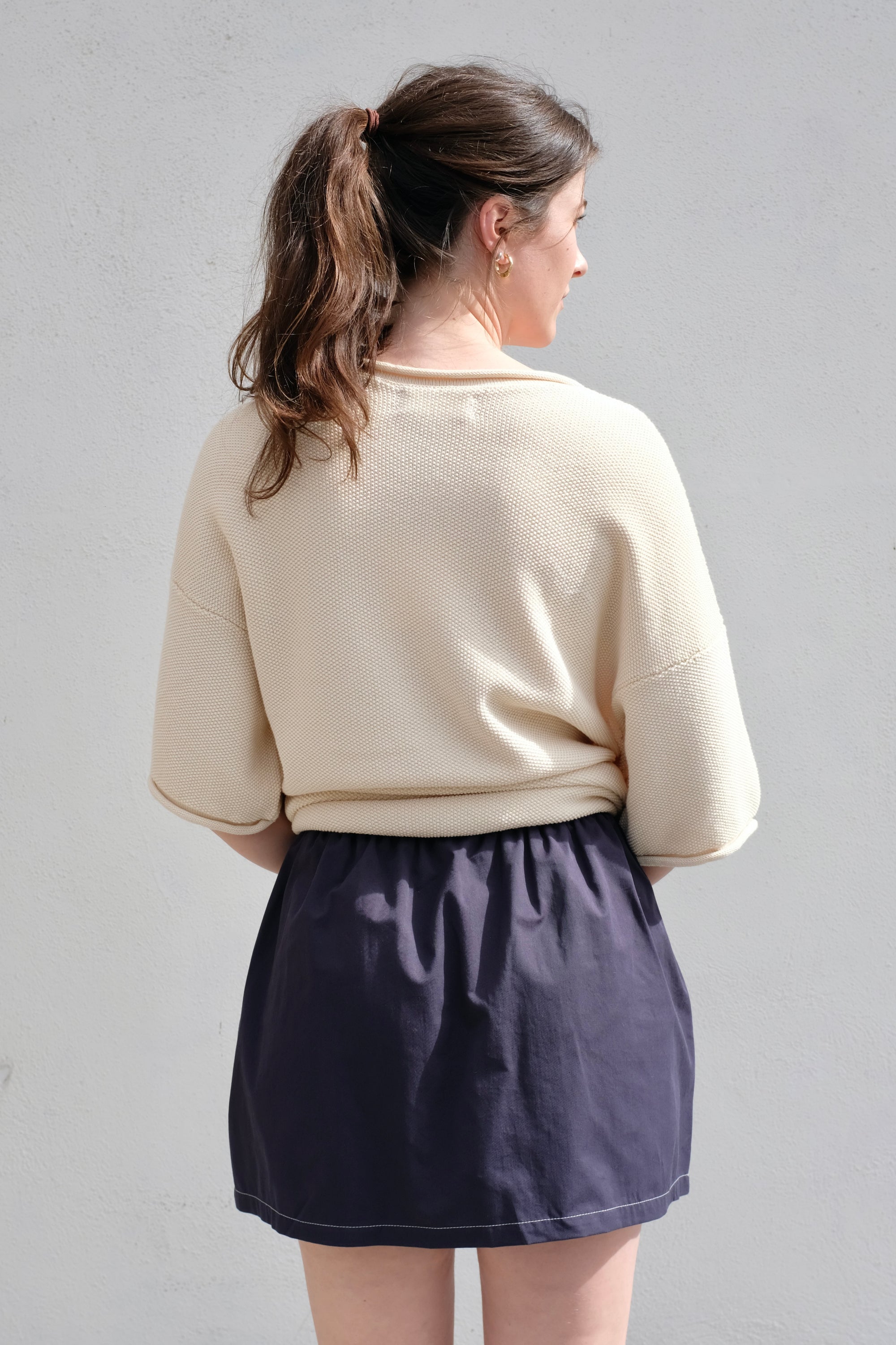 A Bronze Age Boxer Skirt / Navy Twill