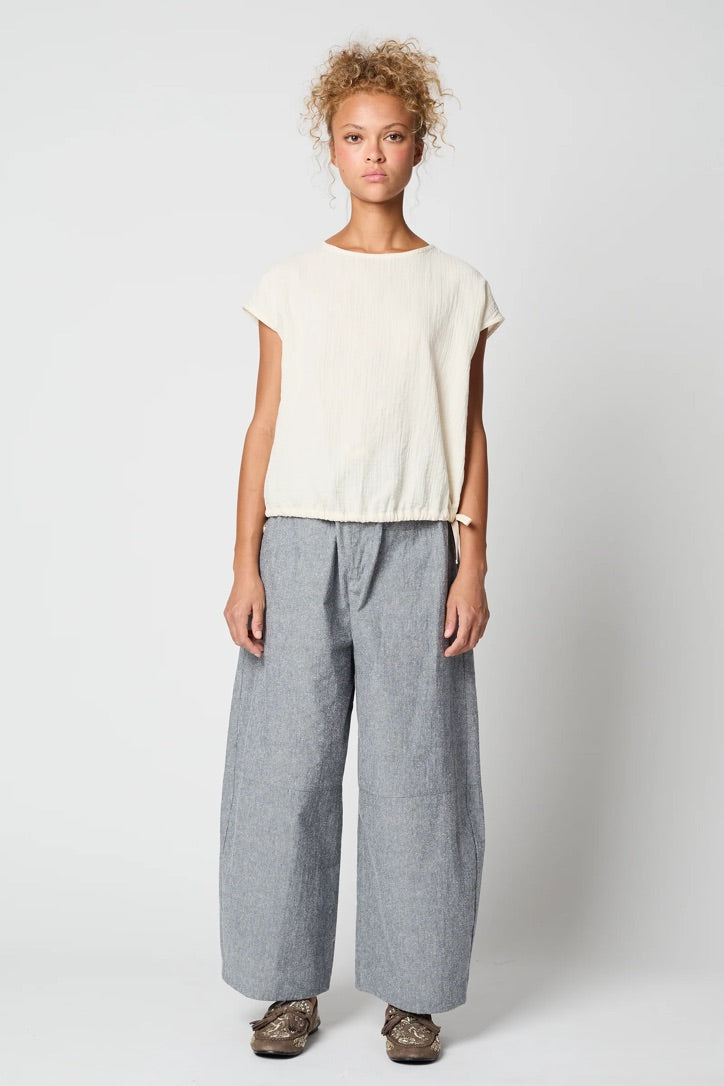 Atelier Delphine Slip On Blouse Cap Sleeve / Kinari