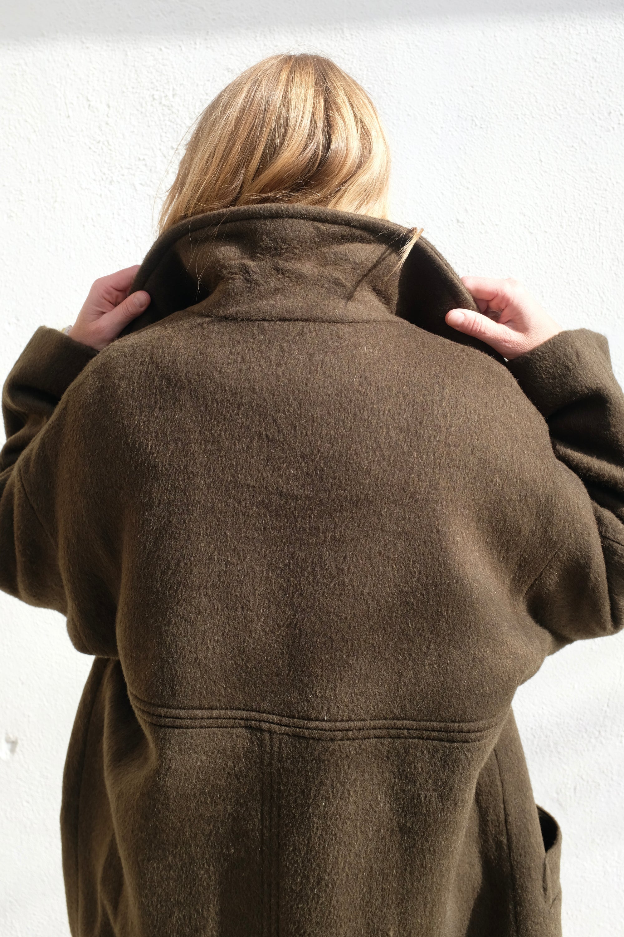 Oversized Wool Coat / Deep Olive