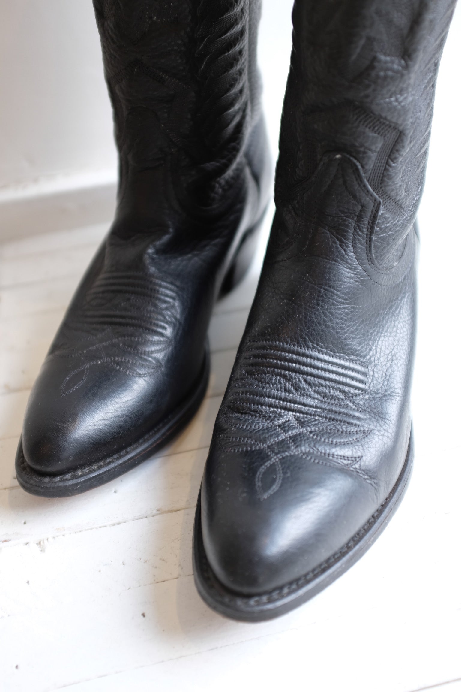 Pre-Loved / Boulet 9502 Western Boots / Black / Men's Size 9