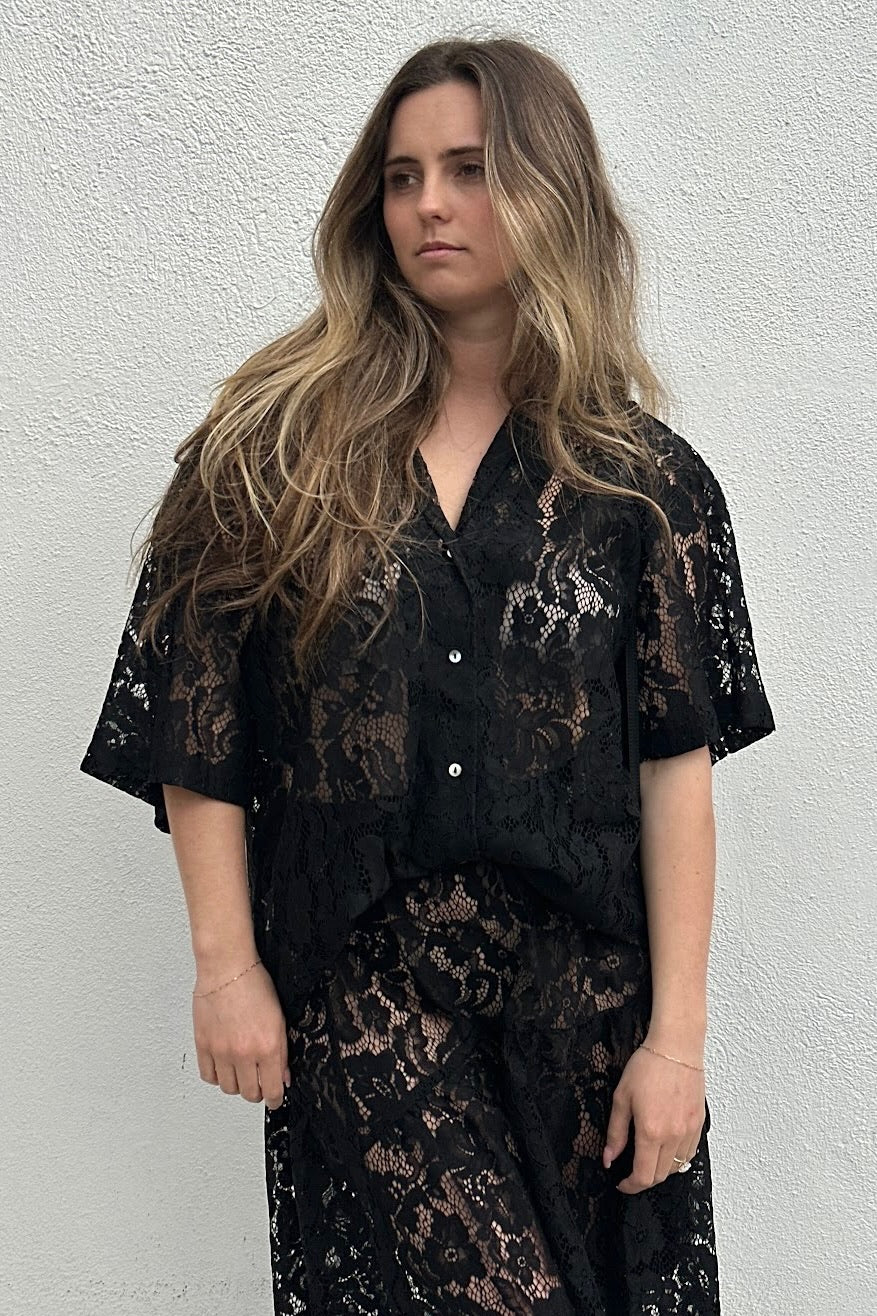 A Bronze Age Romeo Shirt / Black LaceA Bronze Age Romeo Shirt / Black Lace