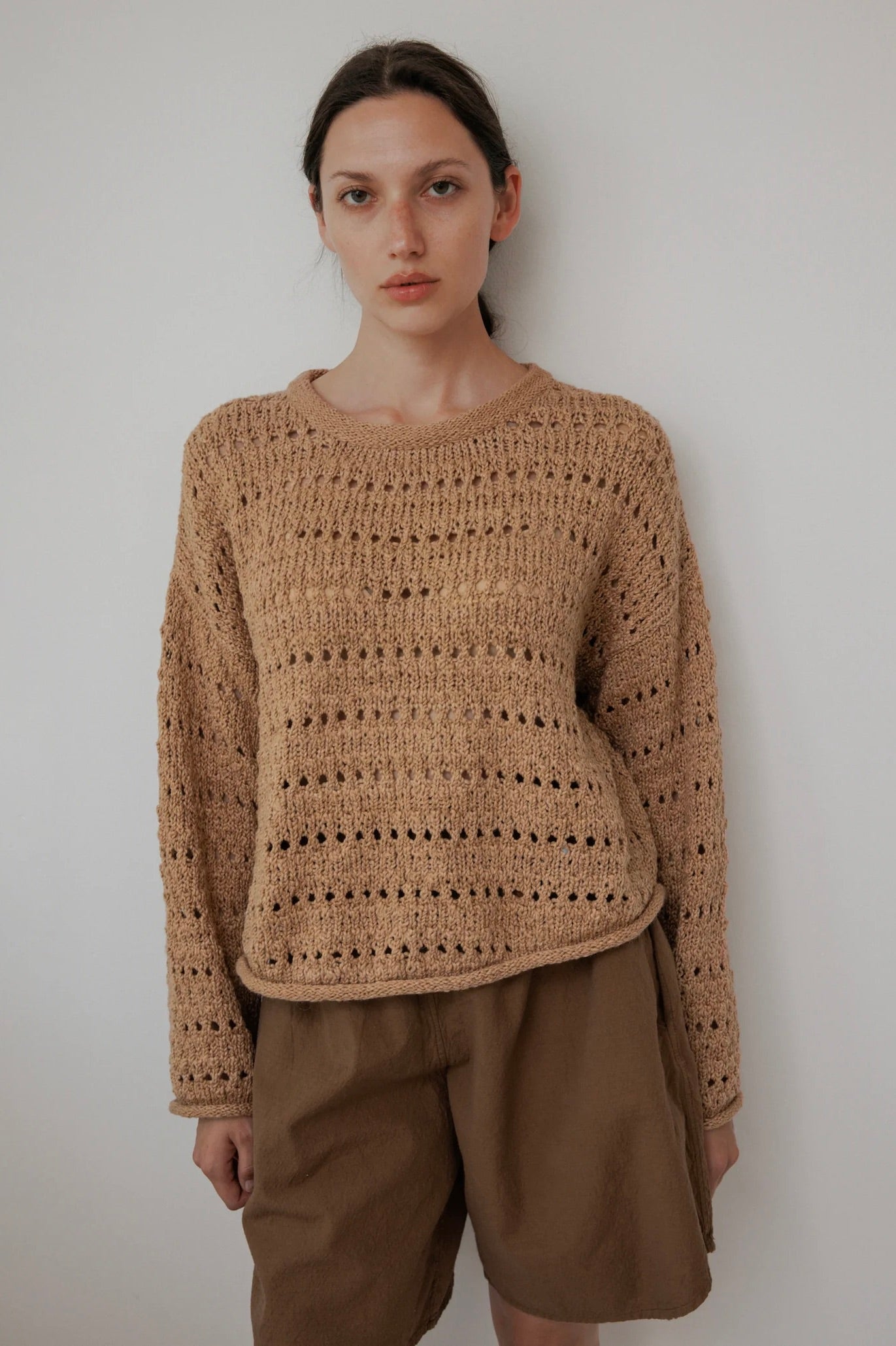Wol Hide Open Pullover / Tannin