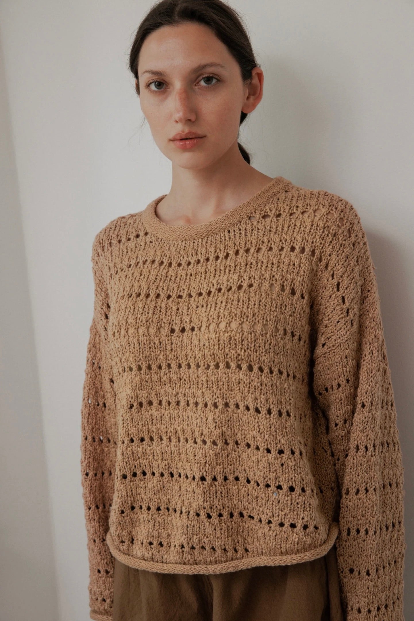 Wol Hide Open Pullover / Tannin