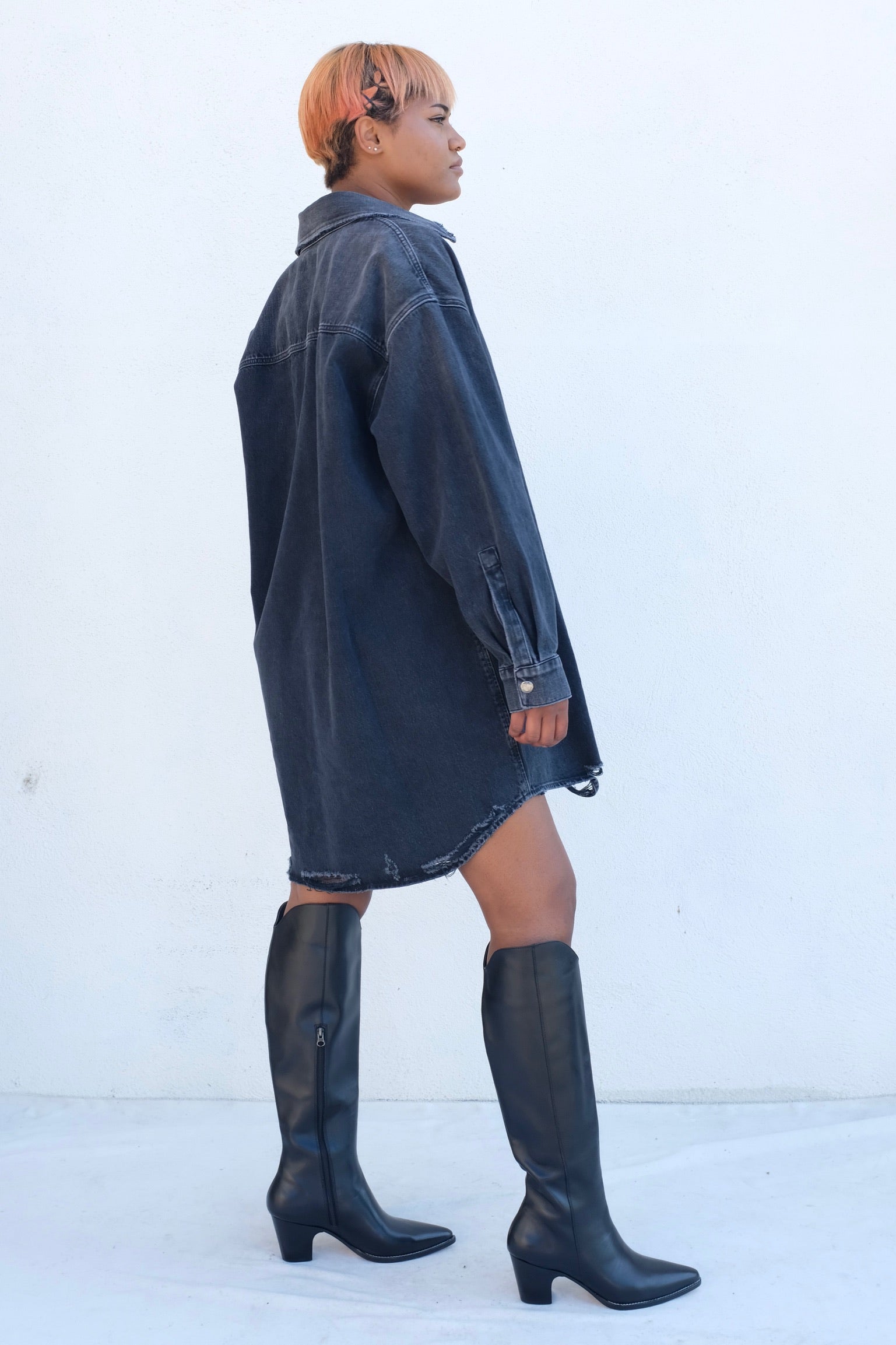 Agolde MAZIE Shirt Dress / Disappear