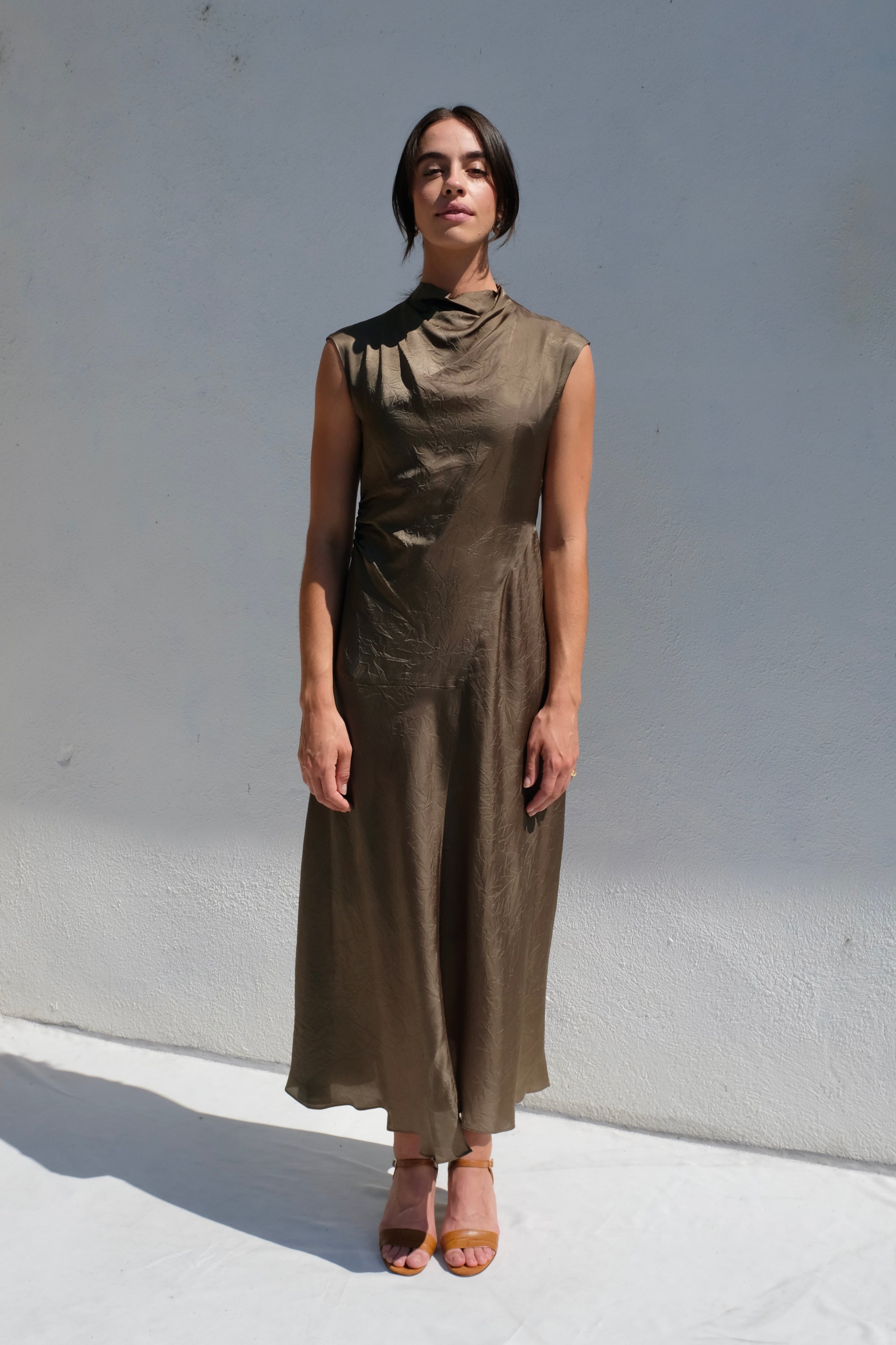 Atelier Delphine Twisted Dress / Hunter Green