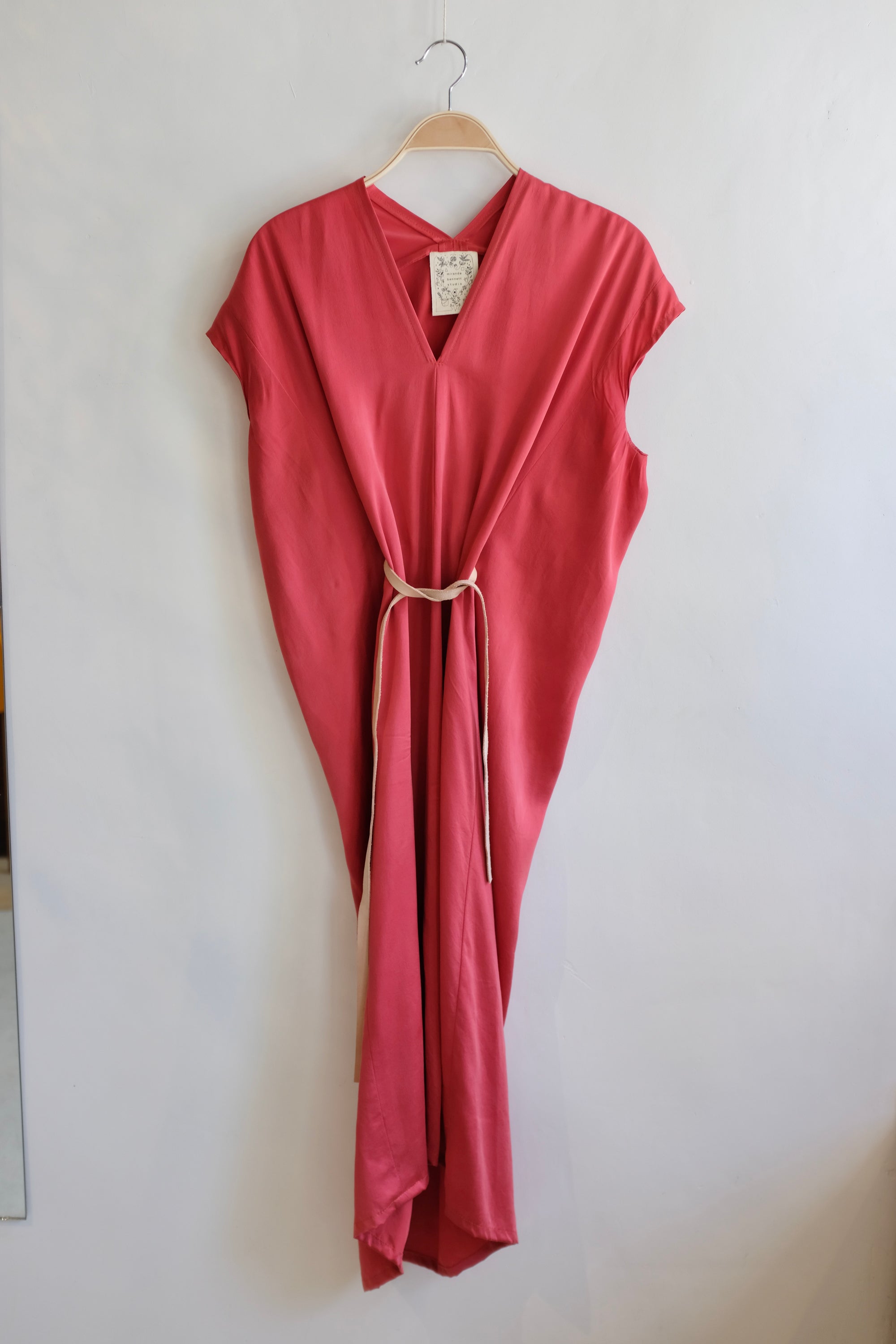 Pre-loved / Miranda Bennet Silk Charmeuse Knot Dress / One Size