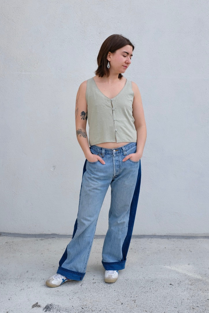 Jungmaven Anacapa Vest / Agave Green