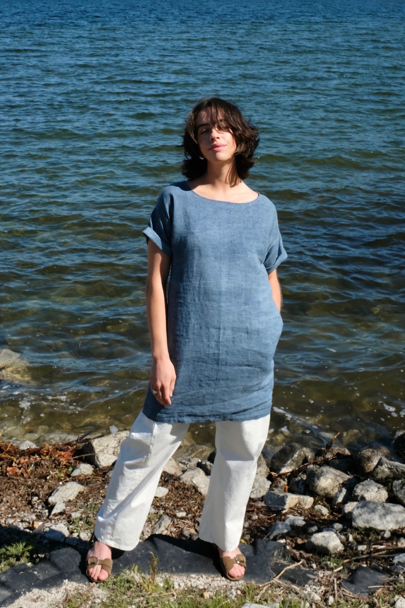 We Are Stories Zinnia Dress / Blue Wash