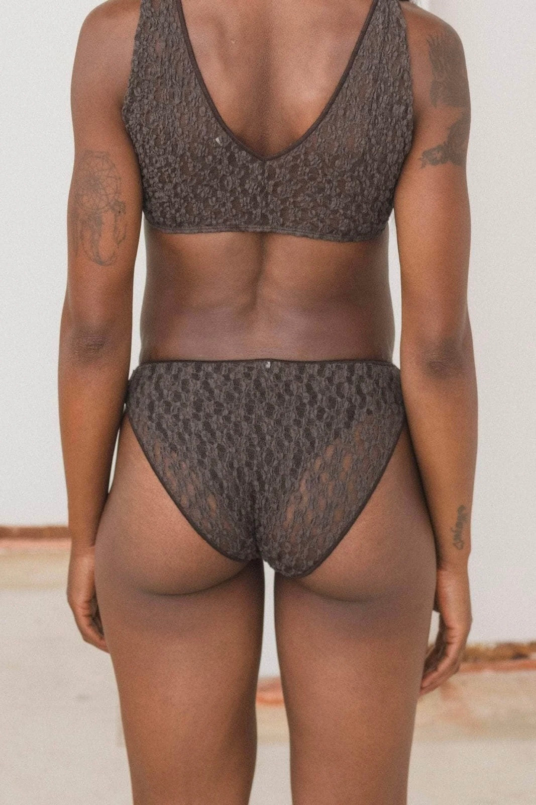 Baserange Crescent Pants / Black Lace