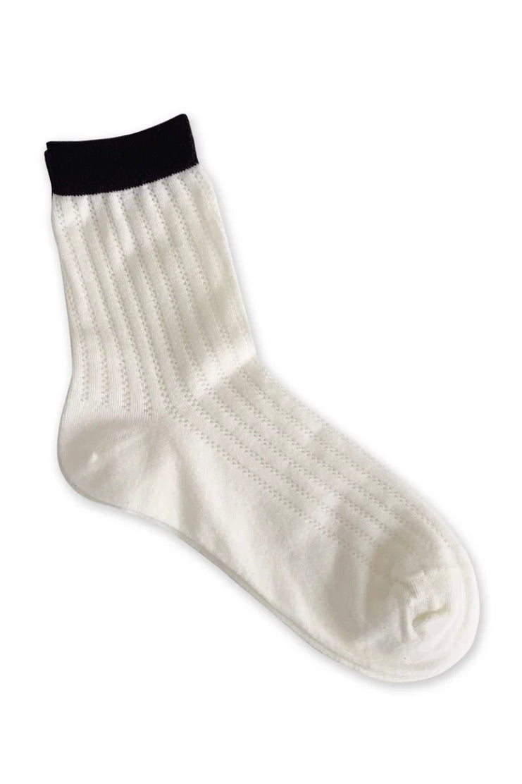 Sunday Socks / Black Stripe