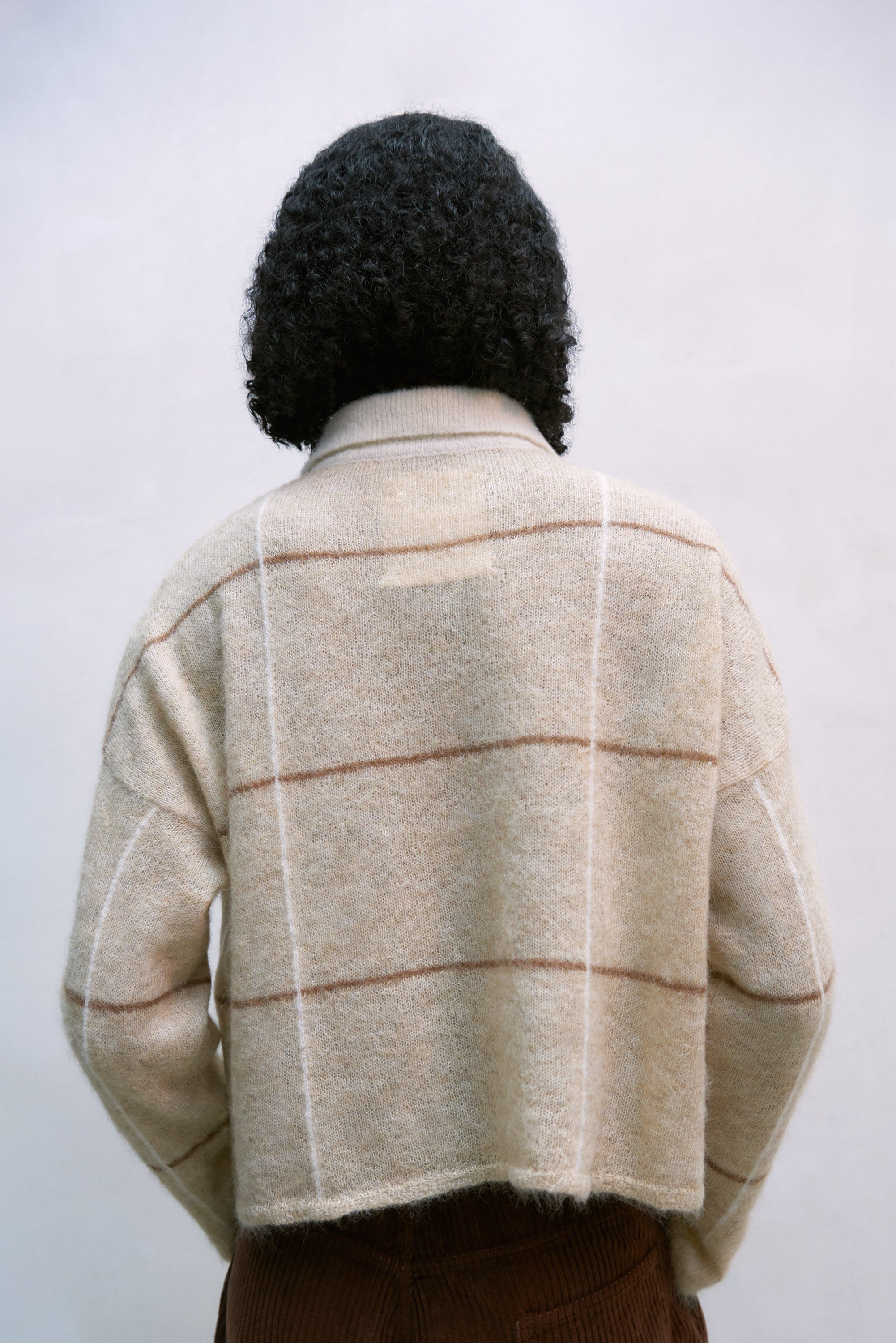 Cordera Suri Plaid Polo Sweater / Avene