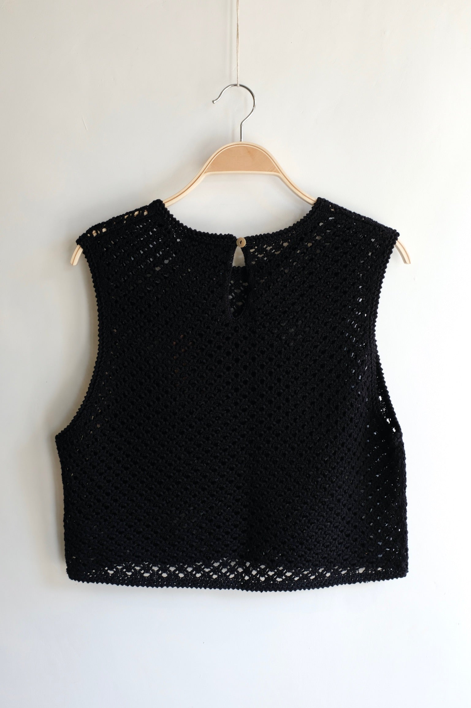 Pre-Loved / No.6 Silas Crochet Top / Black