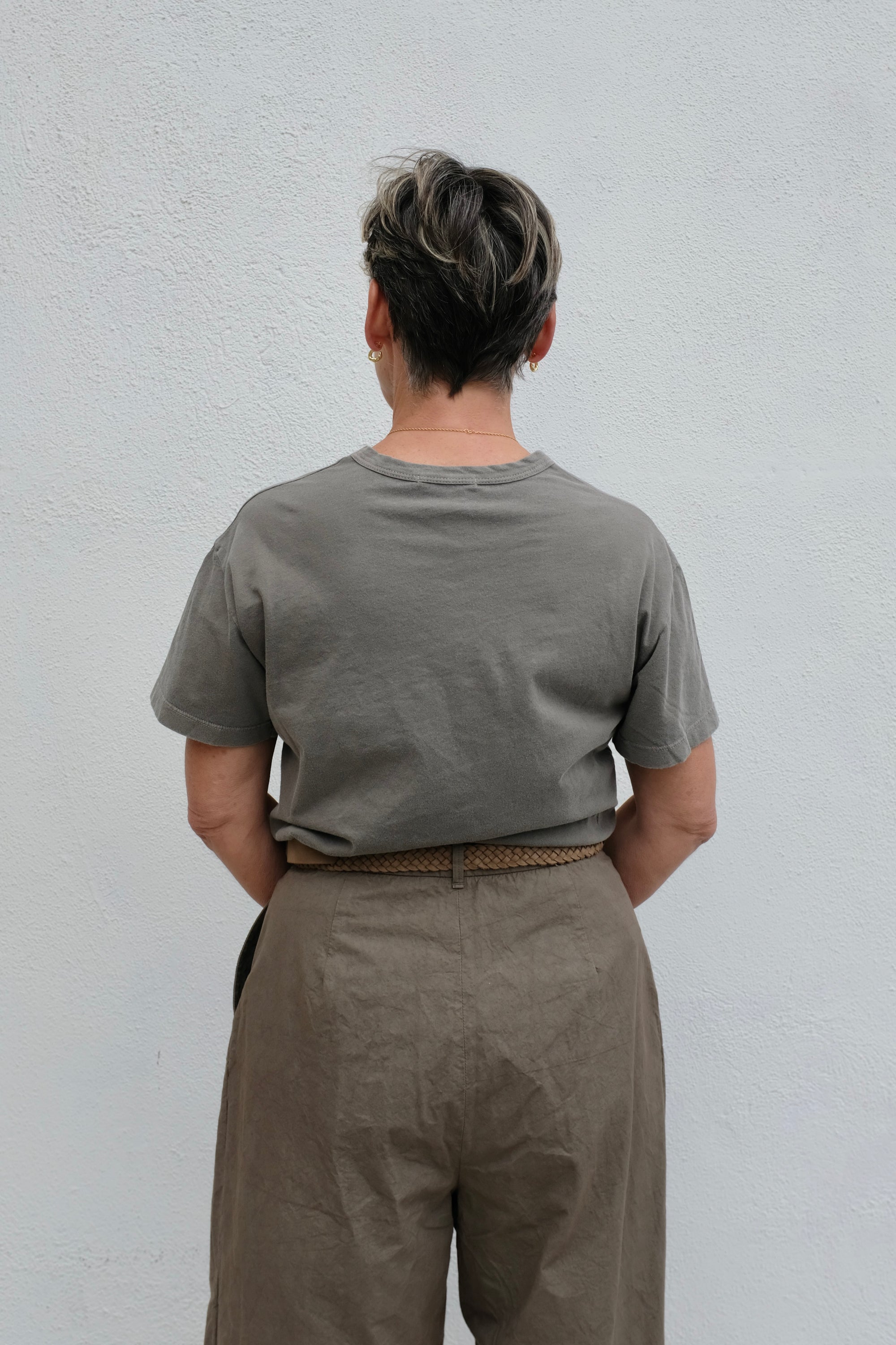 Black Crane Regular Short Sleeve Tee / Mud