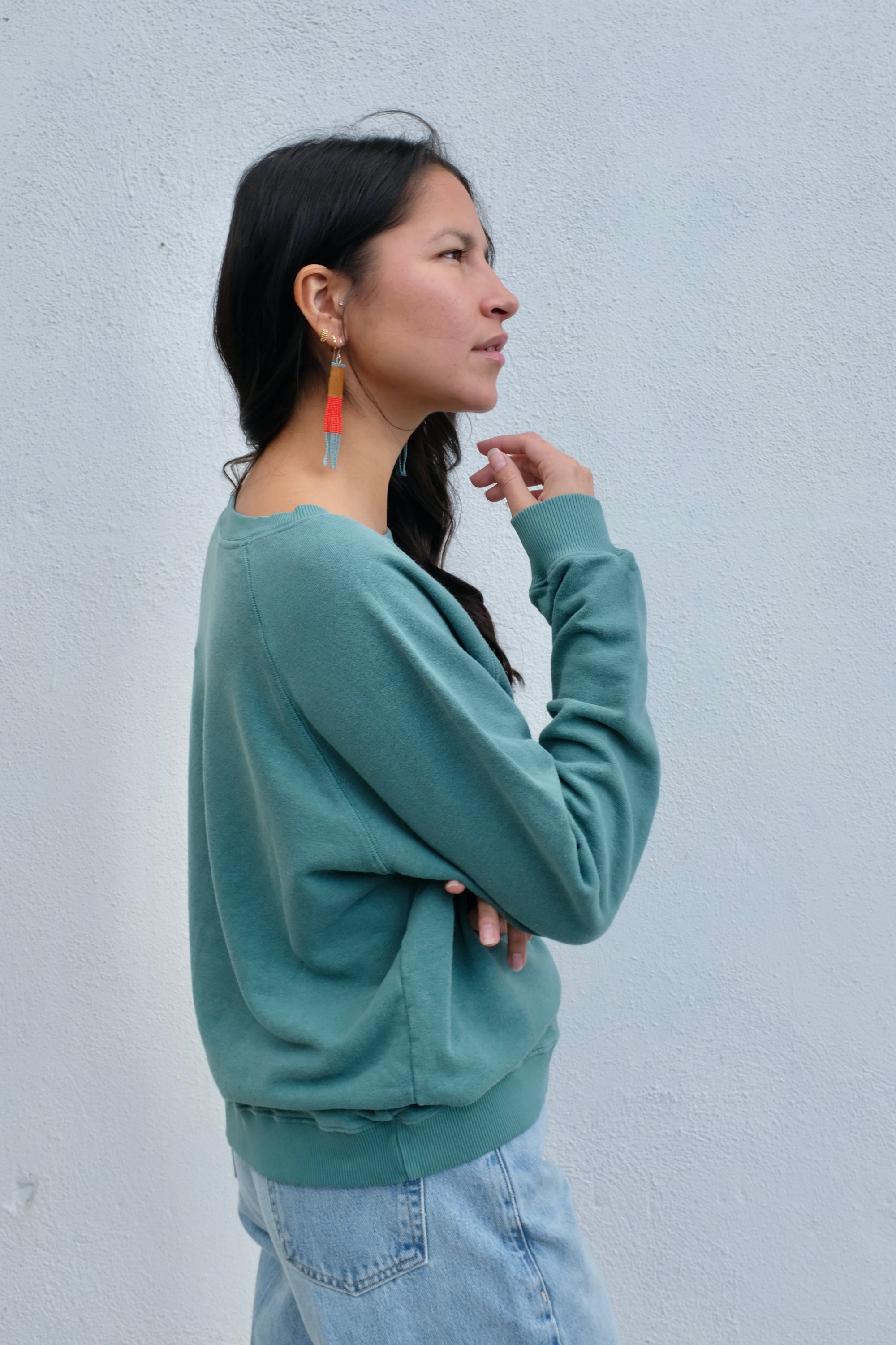 Jungmaven Bonfire Long Sleeve Raglan / Teal