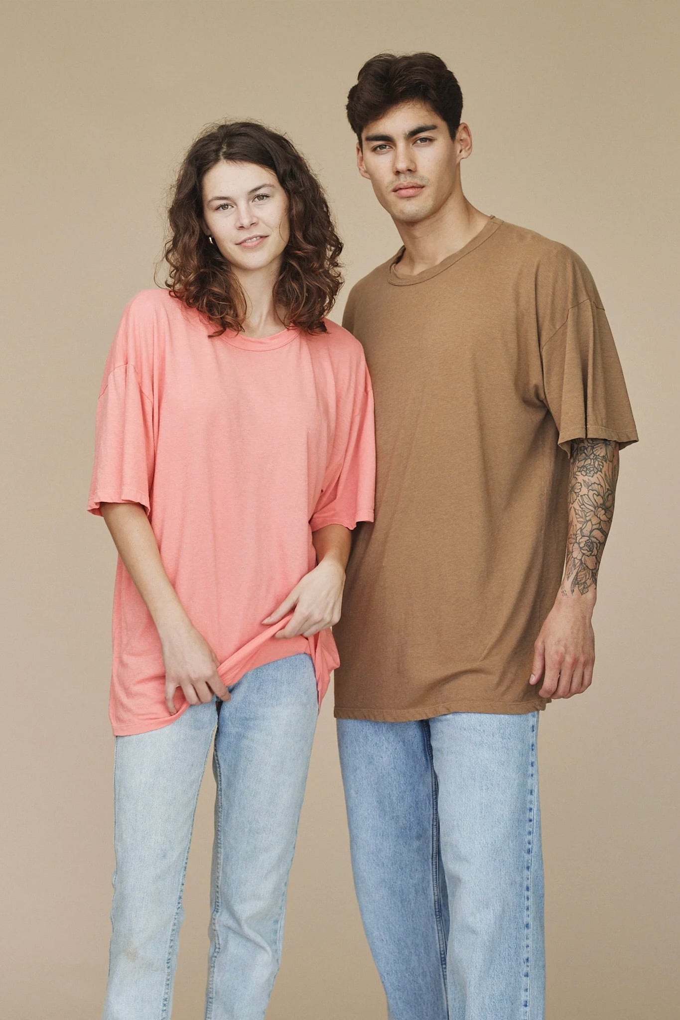Index Oversized Tee / Apricot Crush