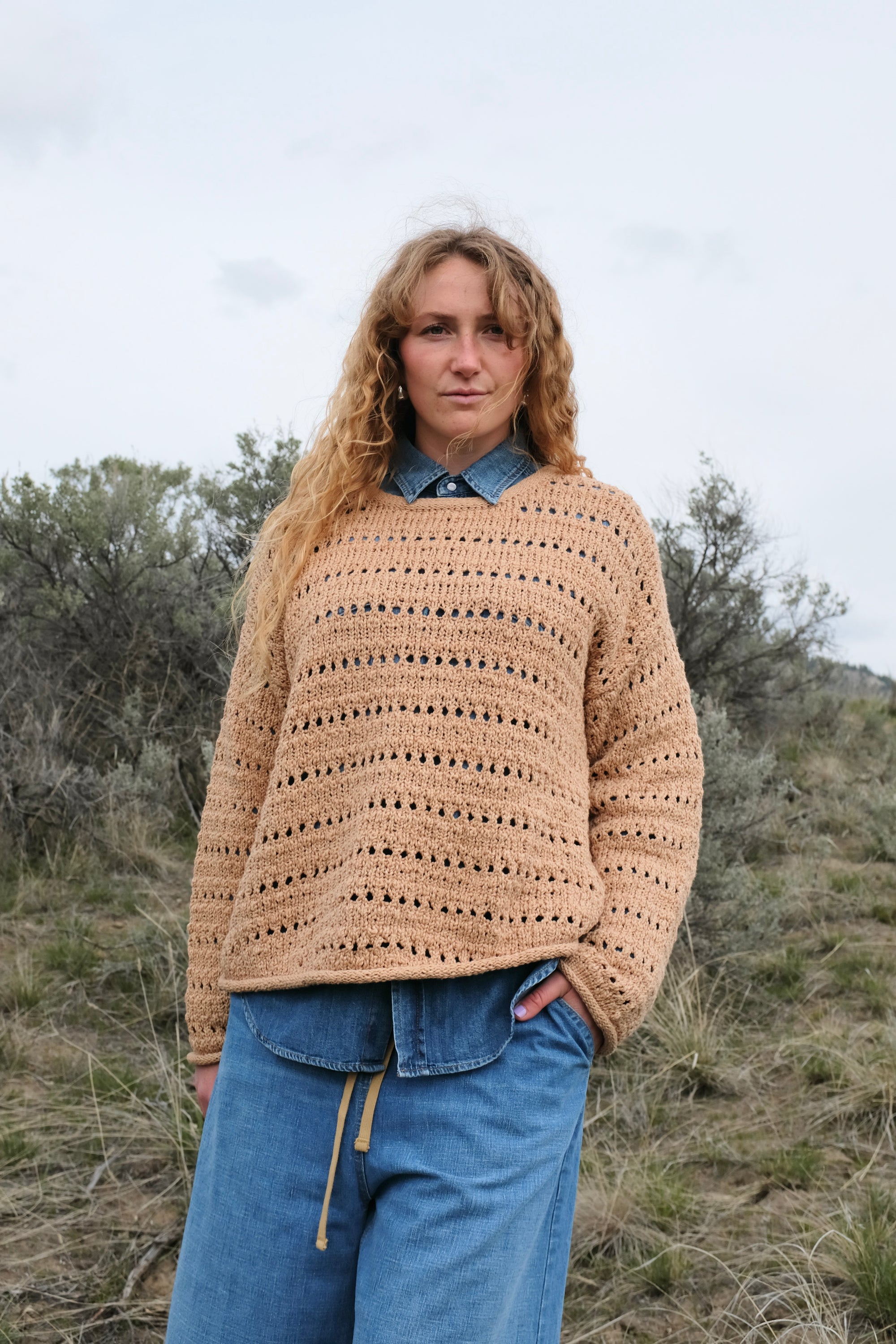Wol Hide Open Pullover / Tannin