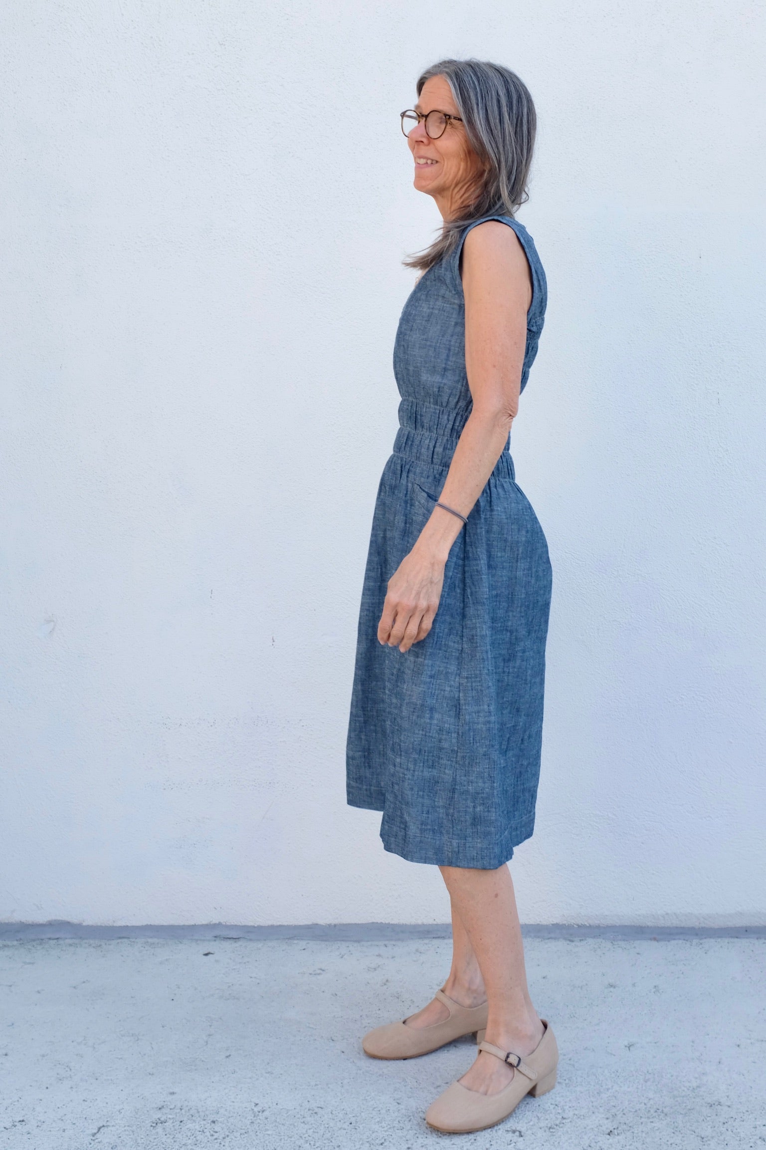 Fiji Dress / Indigo Denim Chambray