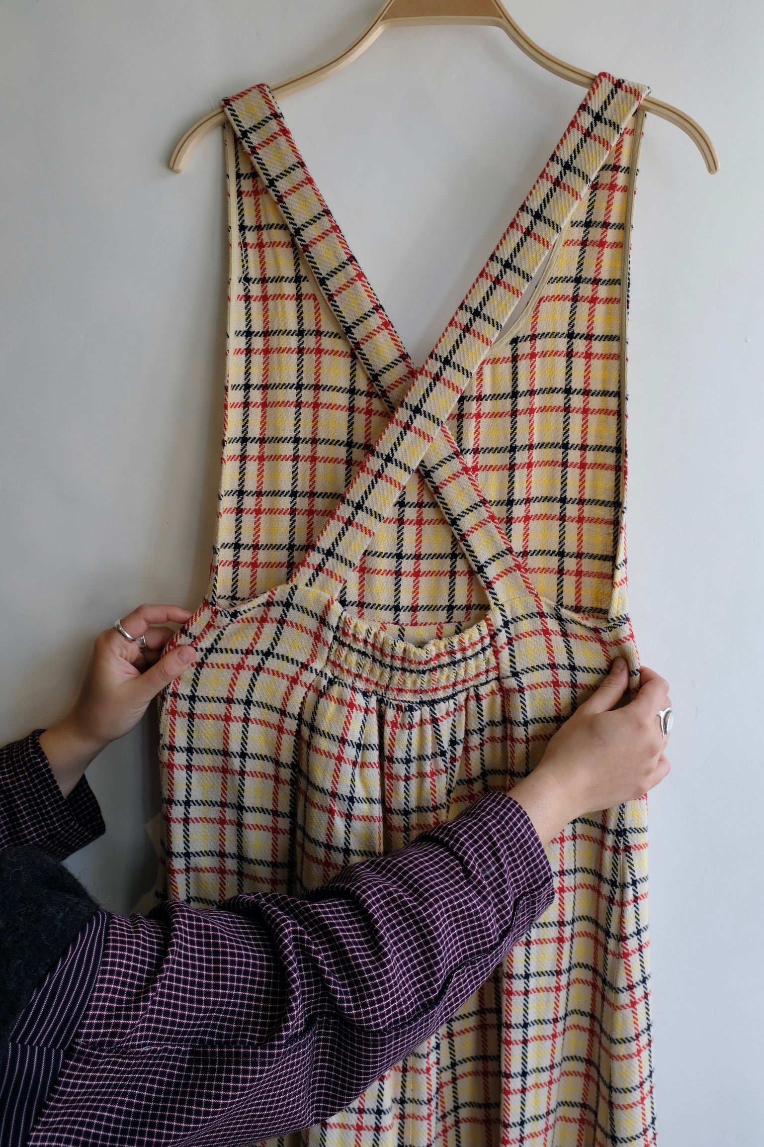 Pre-loved / Ace & Jig Plaid Apron Dress / Size S