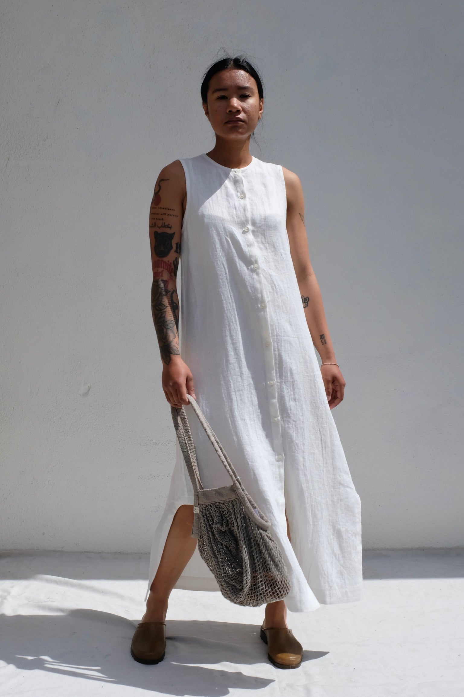 Zii Ropa Hal Dress / White
