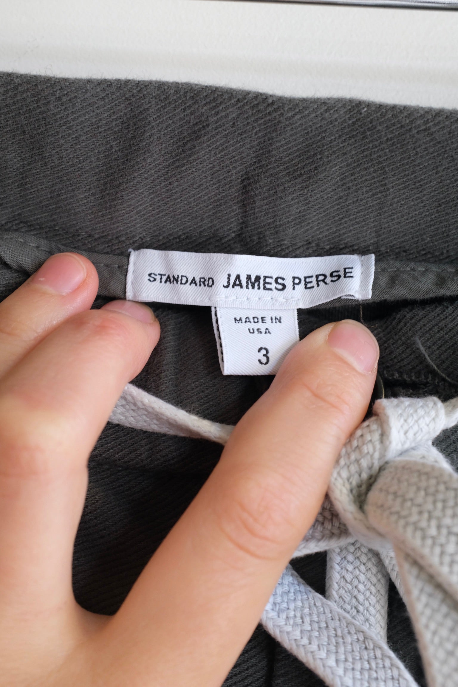 Pre-Loved / James Perse Cotton Jersey Twill Ease Pant / Olive