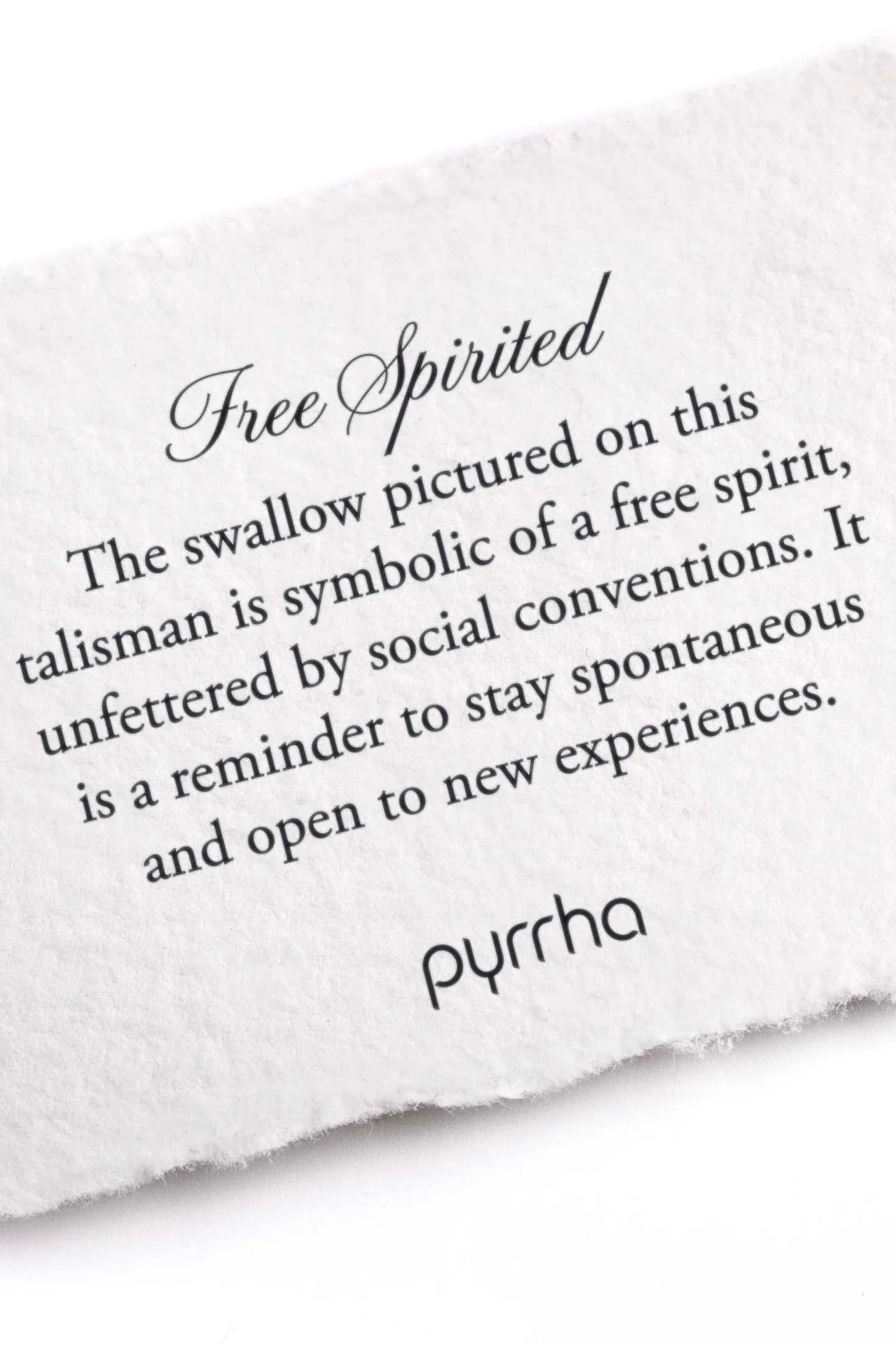 Pyrrha FREE SPIRITED Talisman / Silver