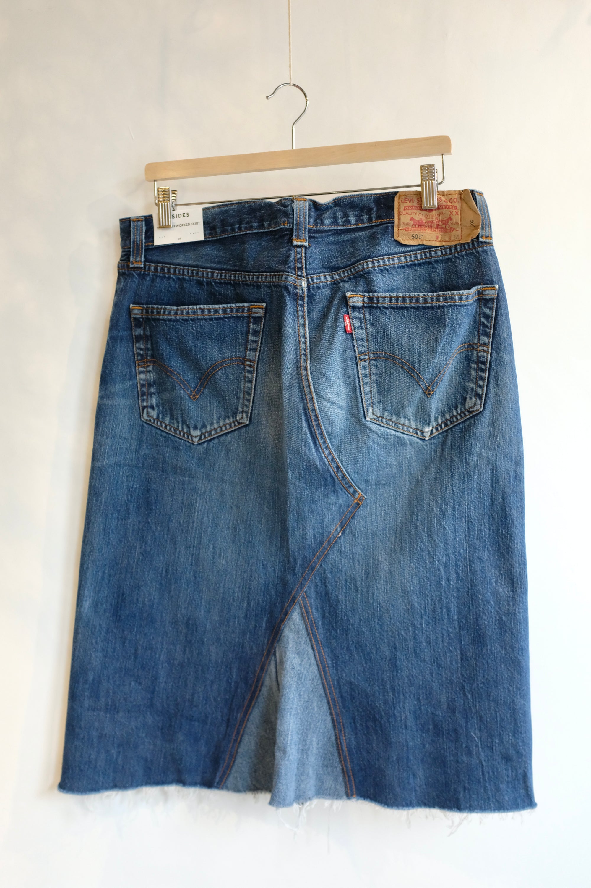 Vintage Insert Skirt / Vintage Indigo