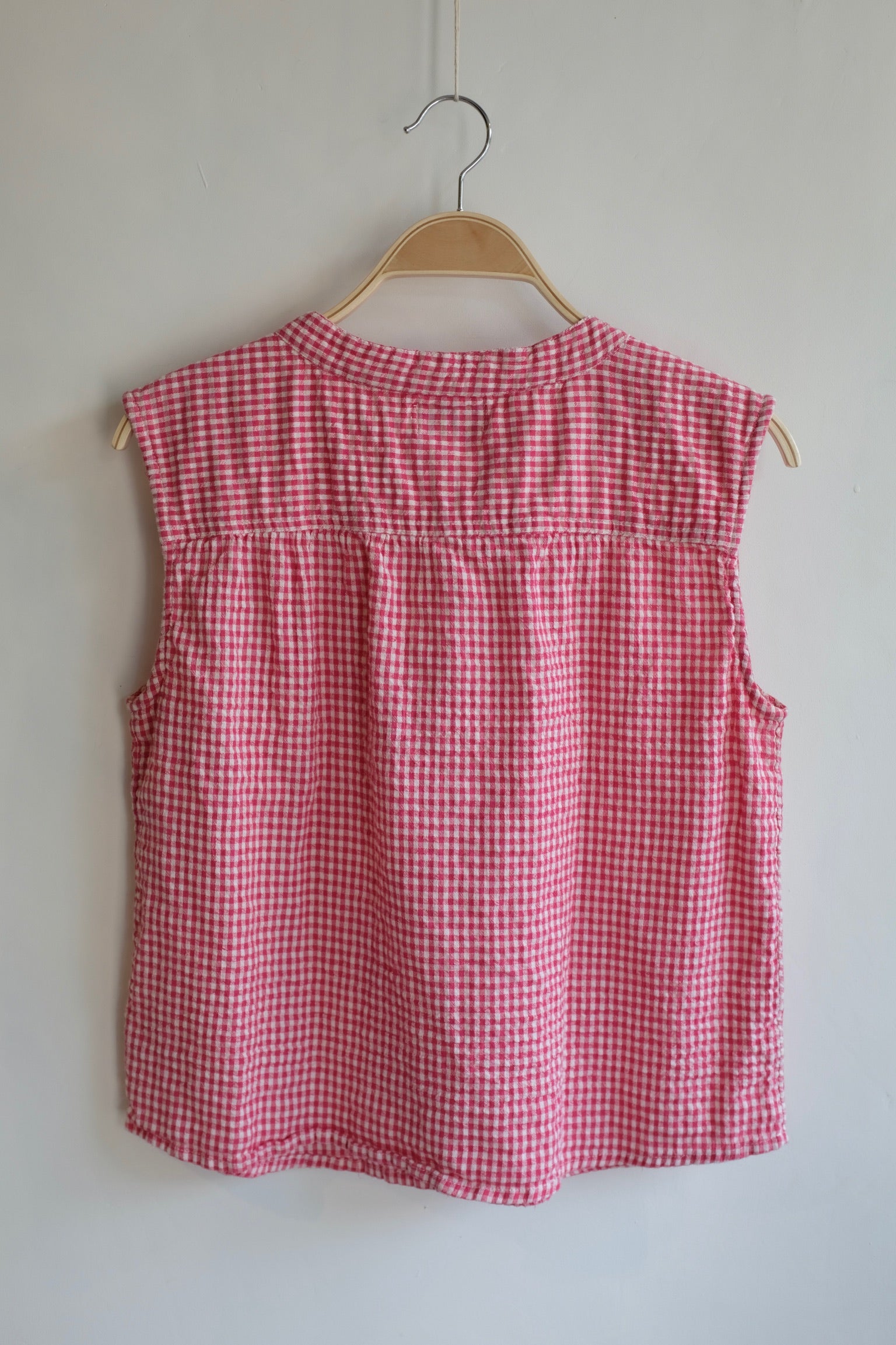 Pre-Loved / Bobo Choses Vichy Top / Red Gingham / Size M