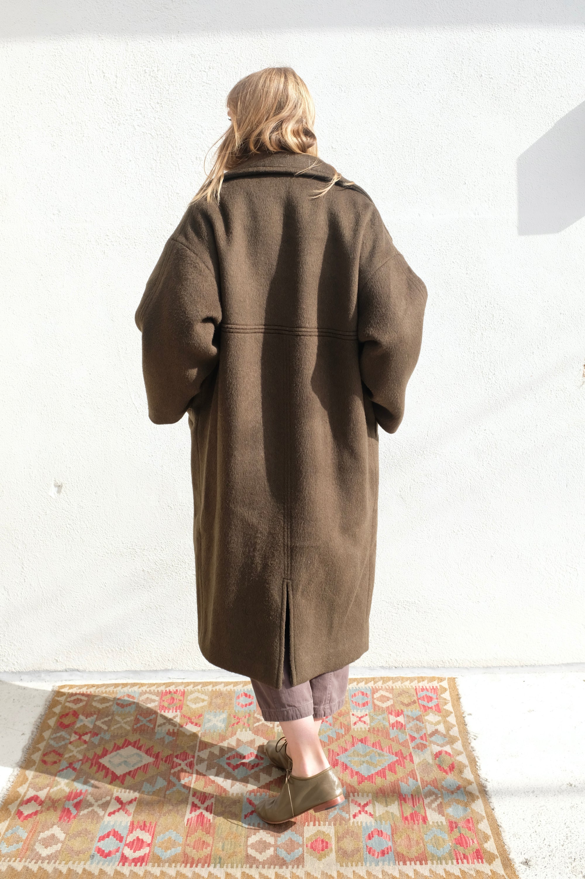 Oversized Wool Coat / Deep Olive