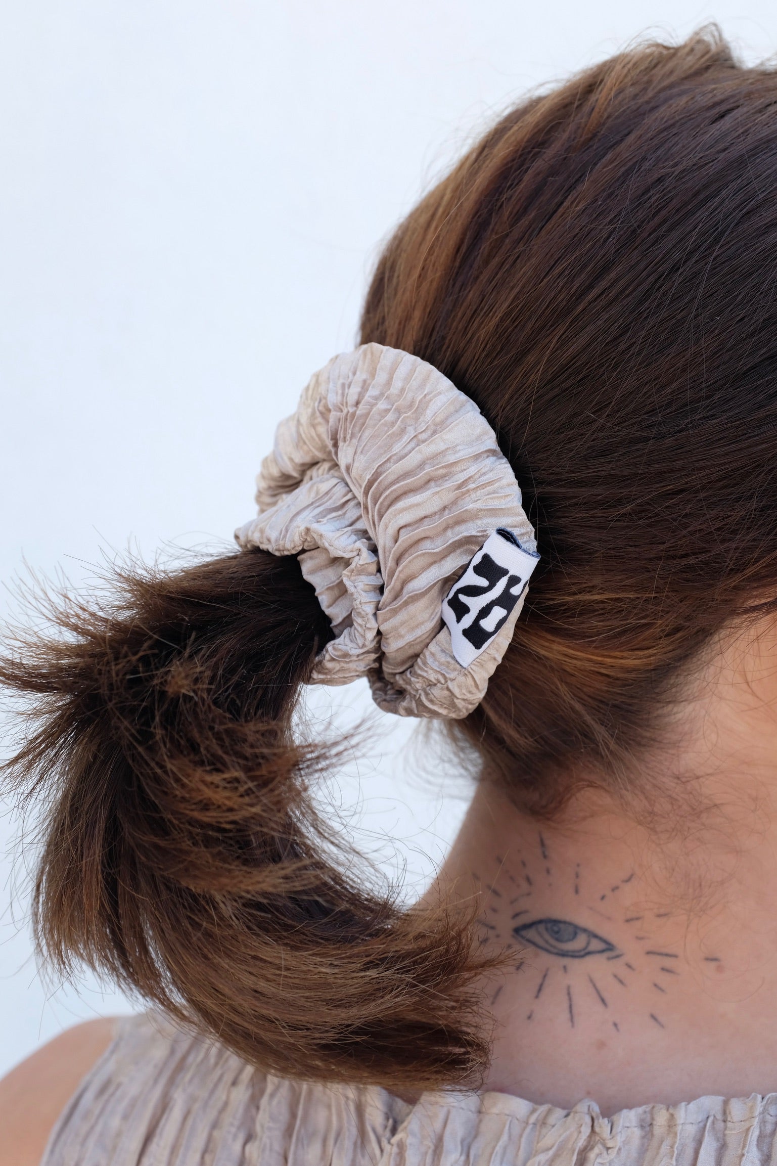 Azur Scrunchie Silk / Hibiscus