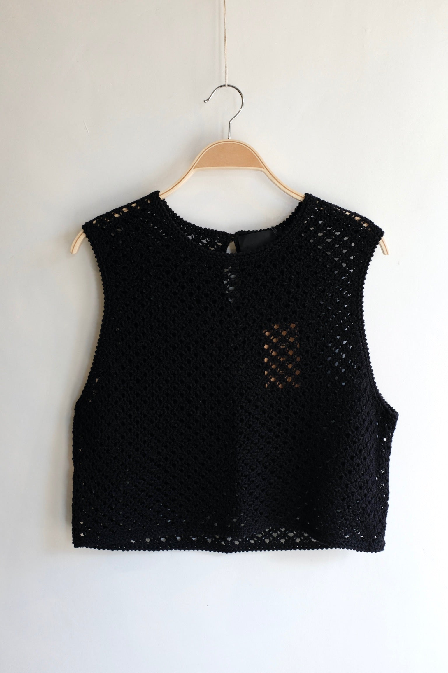 Pre-Loved / No.6 Silas Crochet Top / Black