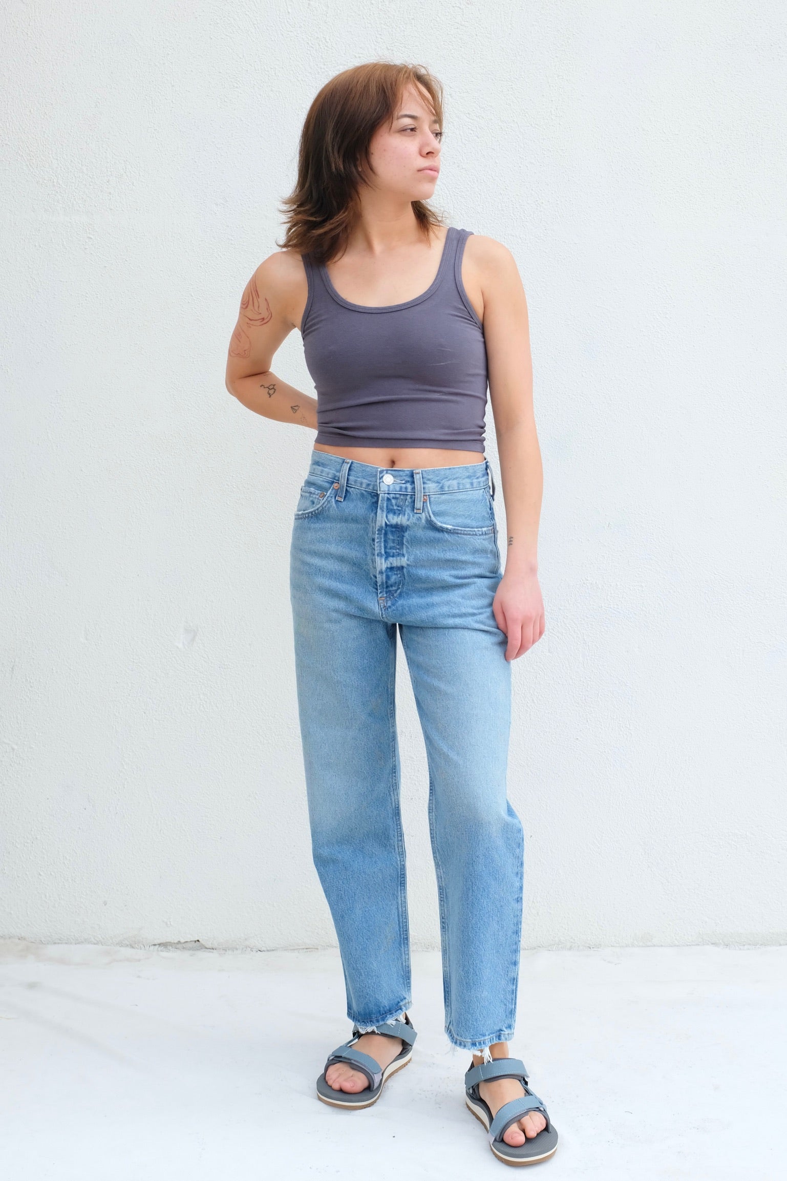 Agolde 90's Crop Mid Rise Loose Straight / Bound