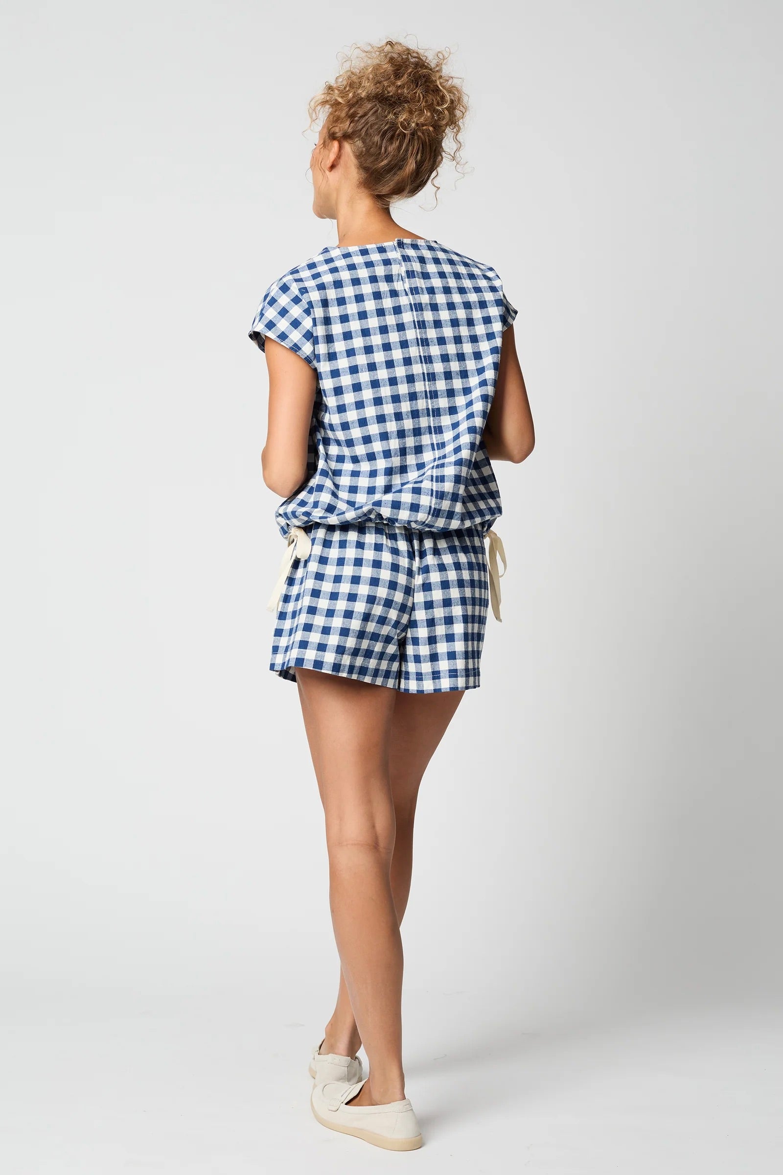 Atelier Delphine Gaia Top / Gingham Silk