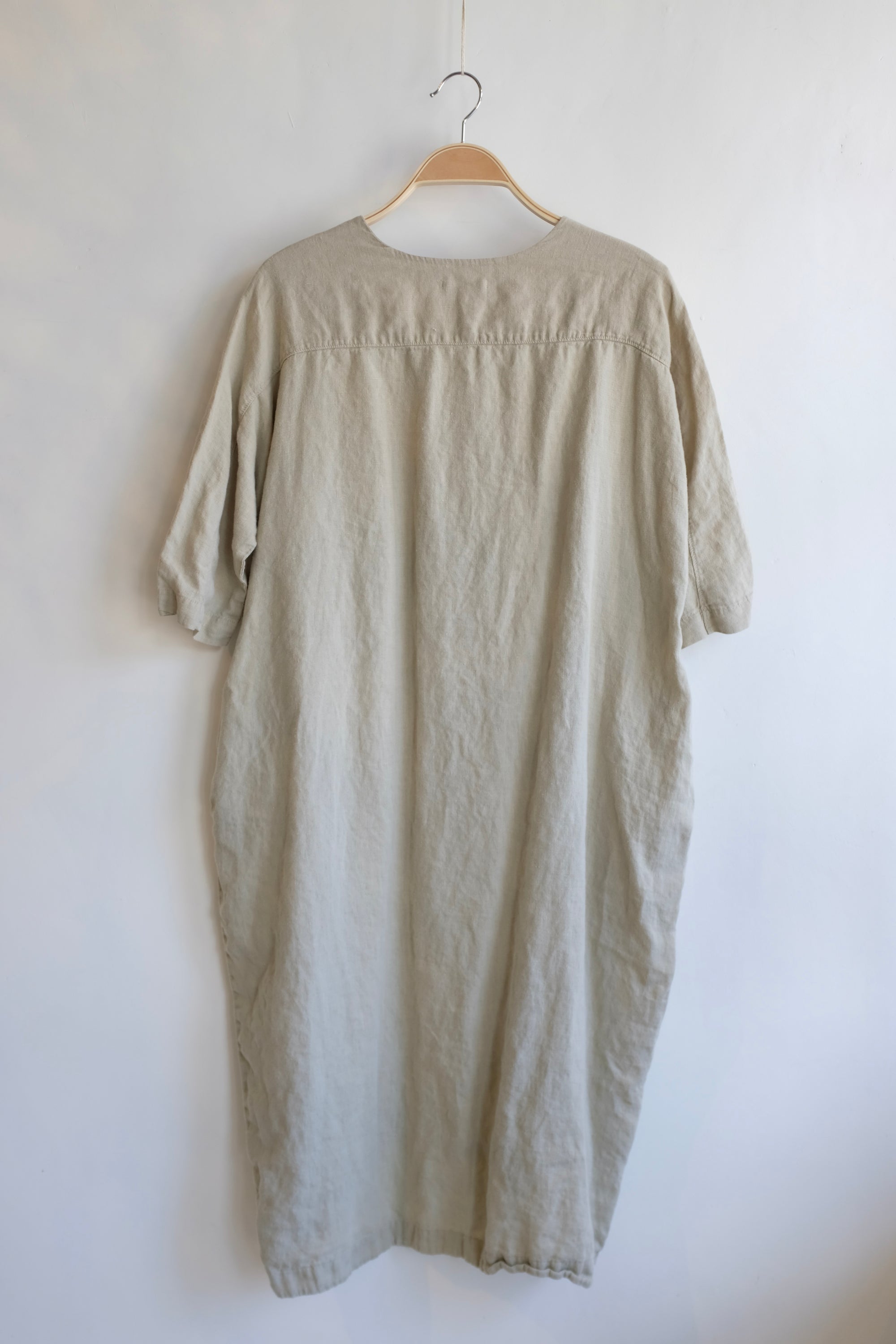 Pre-loved / Black Crane Sage Linen Dress / Size Medium