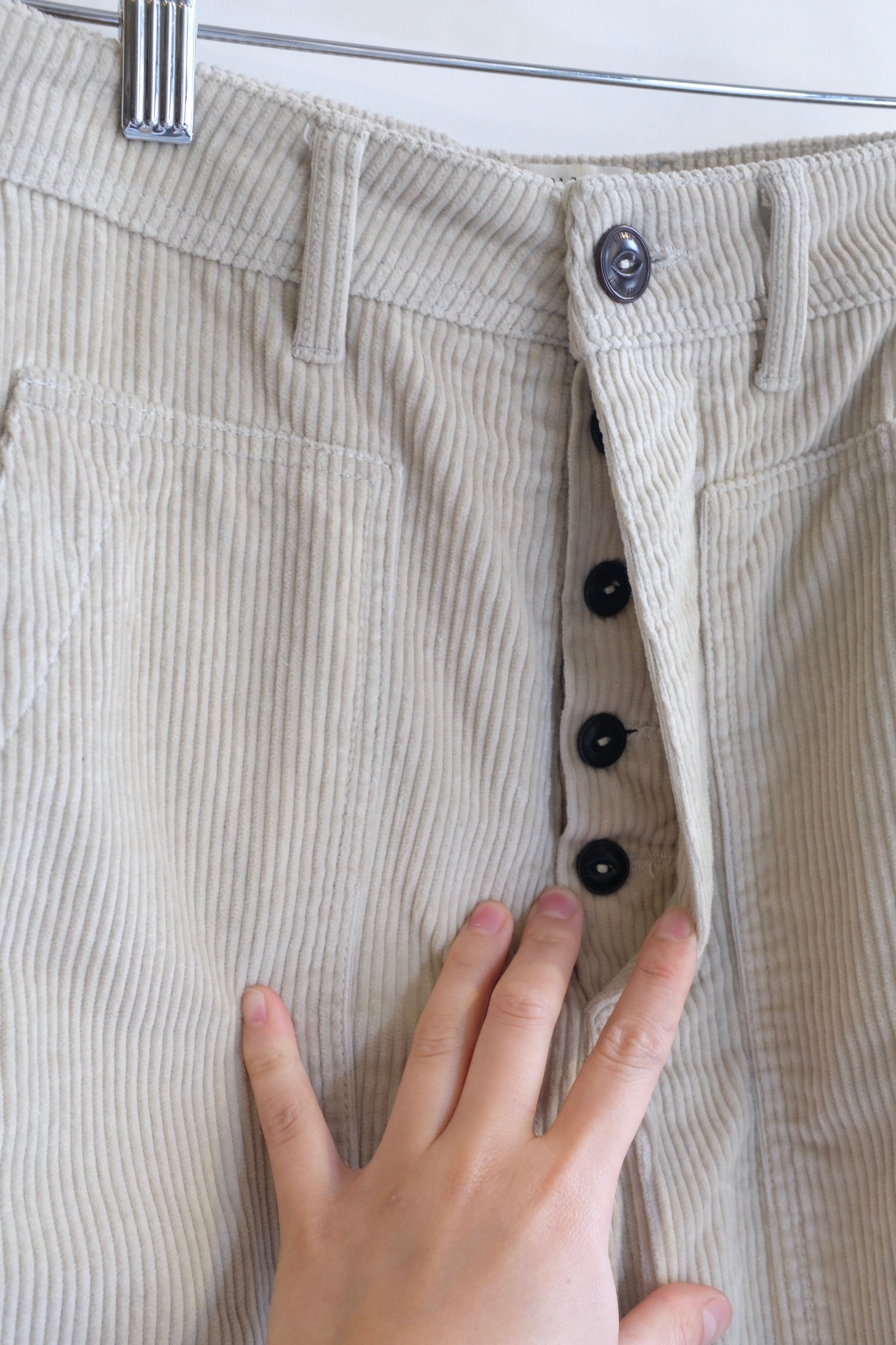 Pre-loved / Girls of Dust / Sailor Fatigue 8 Wales Cords / Stone / Size XS