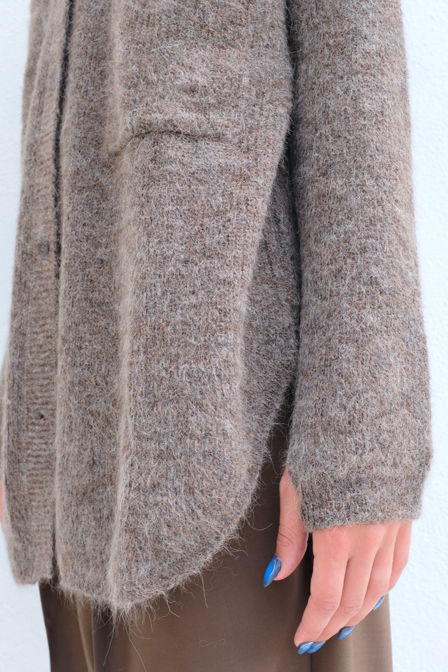Suri Polo Cardigan / Taupe