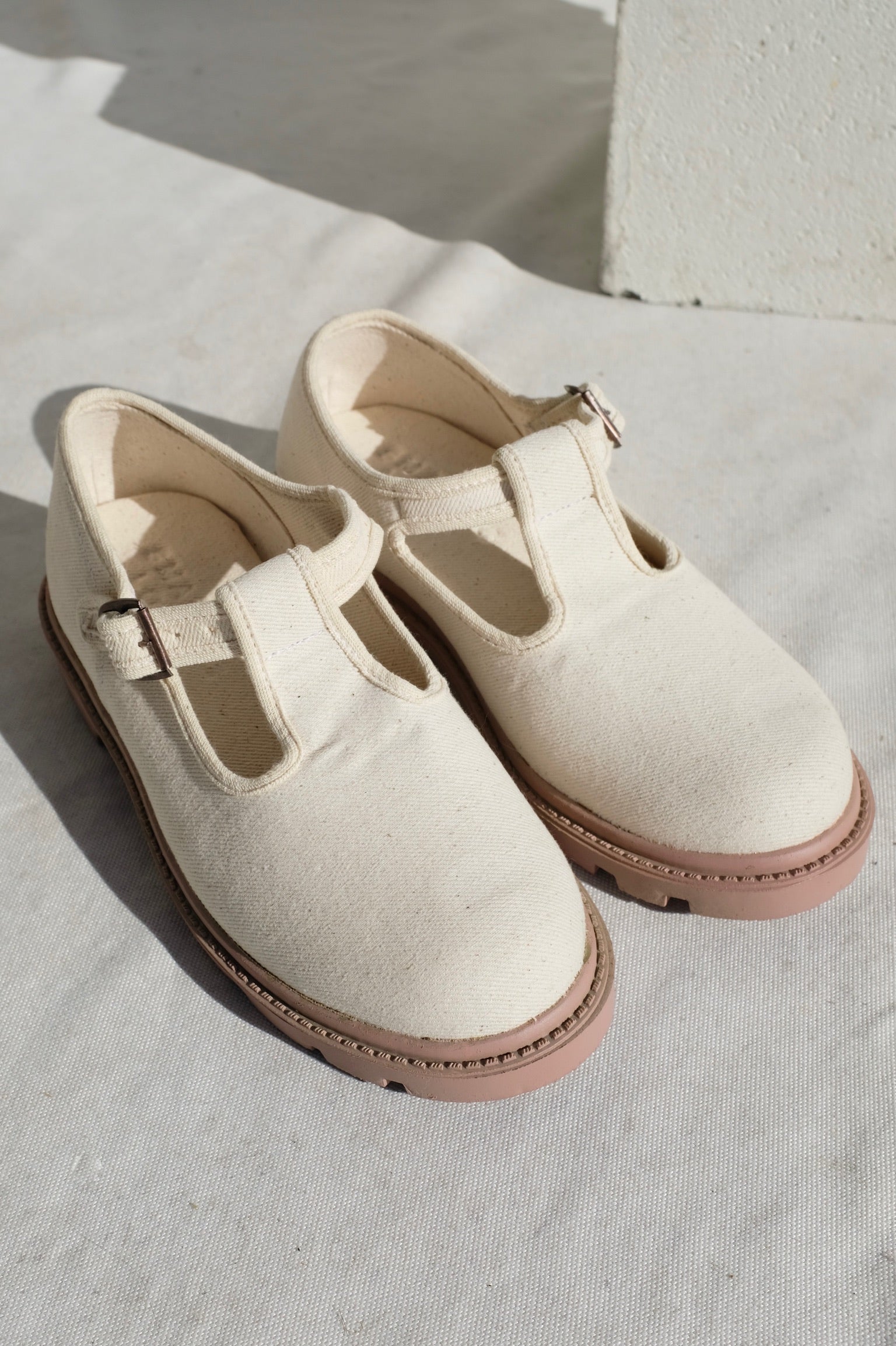 Lug Sole Mary Jane / Natural