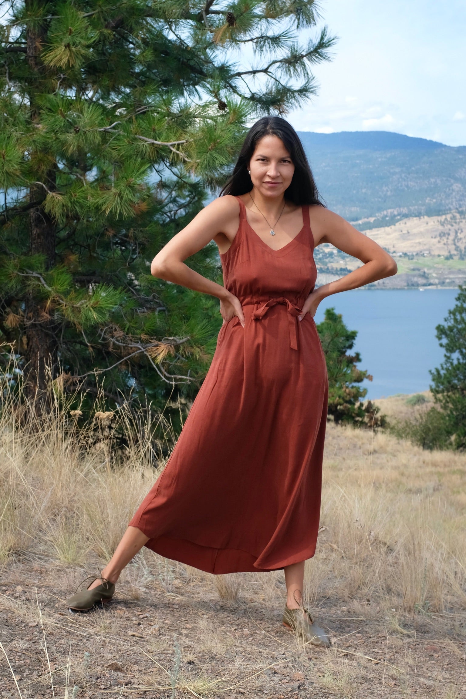 Cokluch Canna Dress / Chestnut