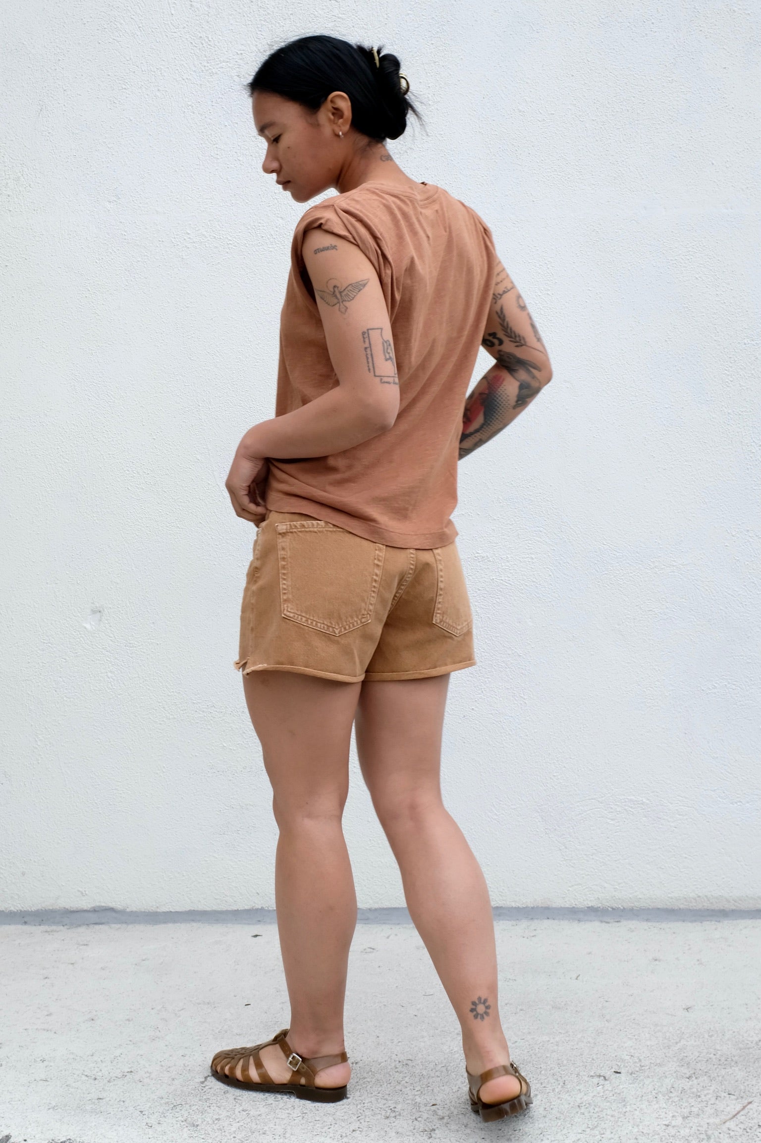 COH Kelsey Roll Sleeve Tee / Topaz