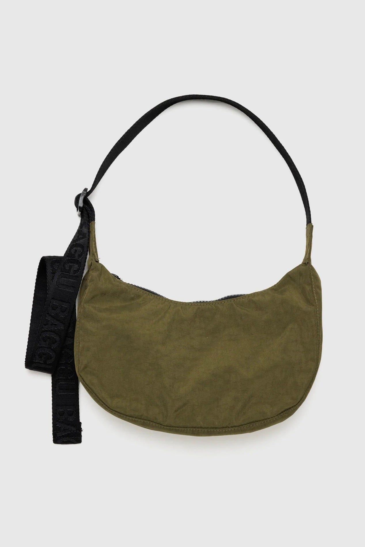 Small Nylon Crescent Bag / Seaweed