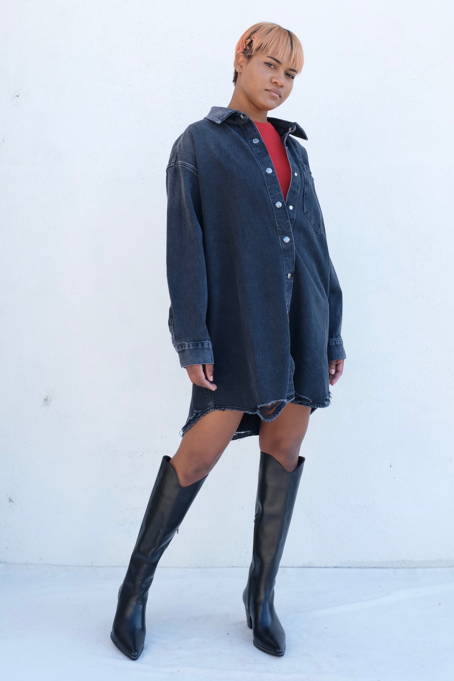 Mazie Shirt Dress / Disappear