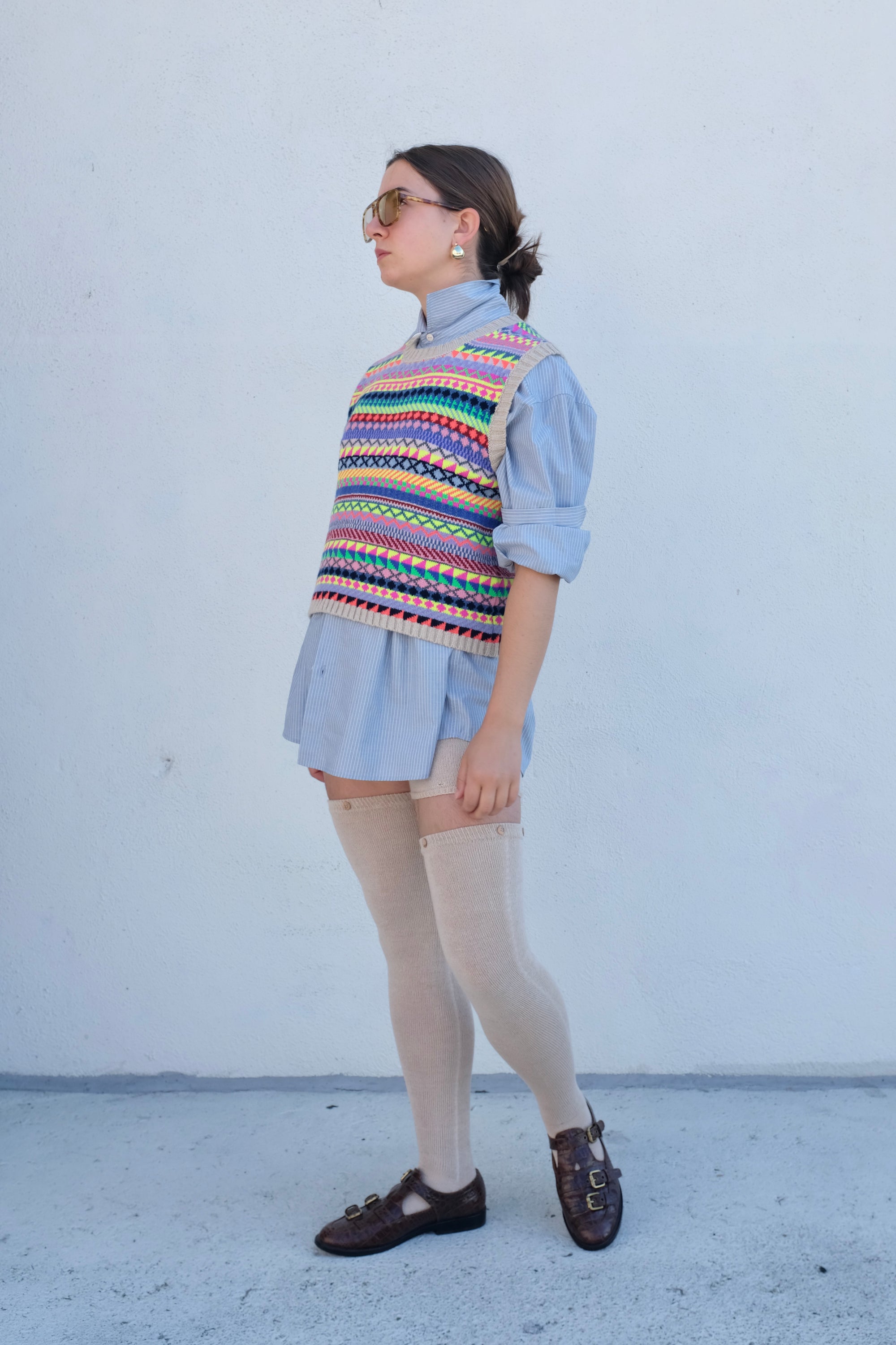 La Fetiche Sarah Sweater Vest / Fairisle Multi