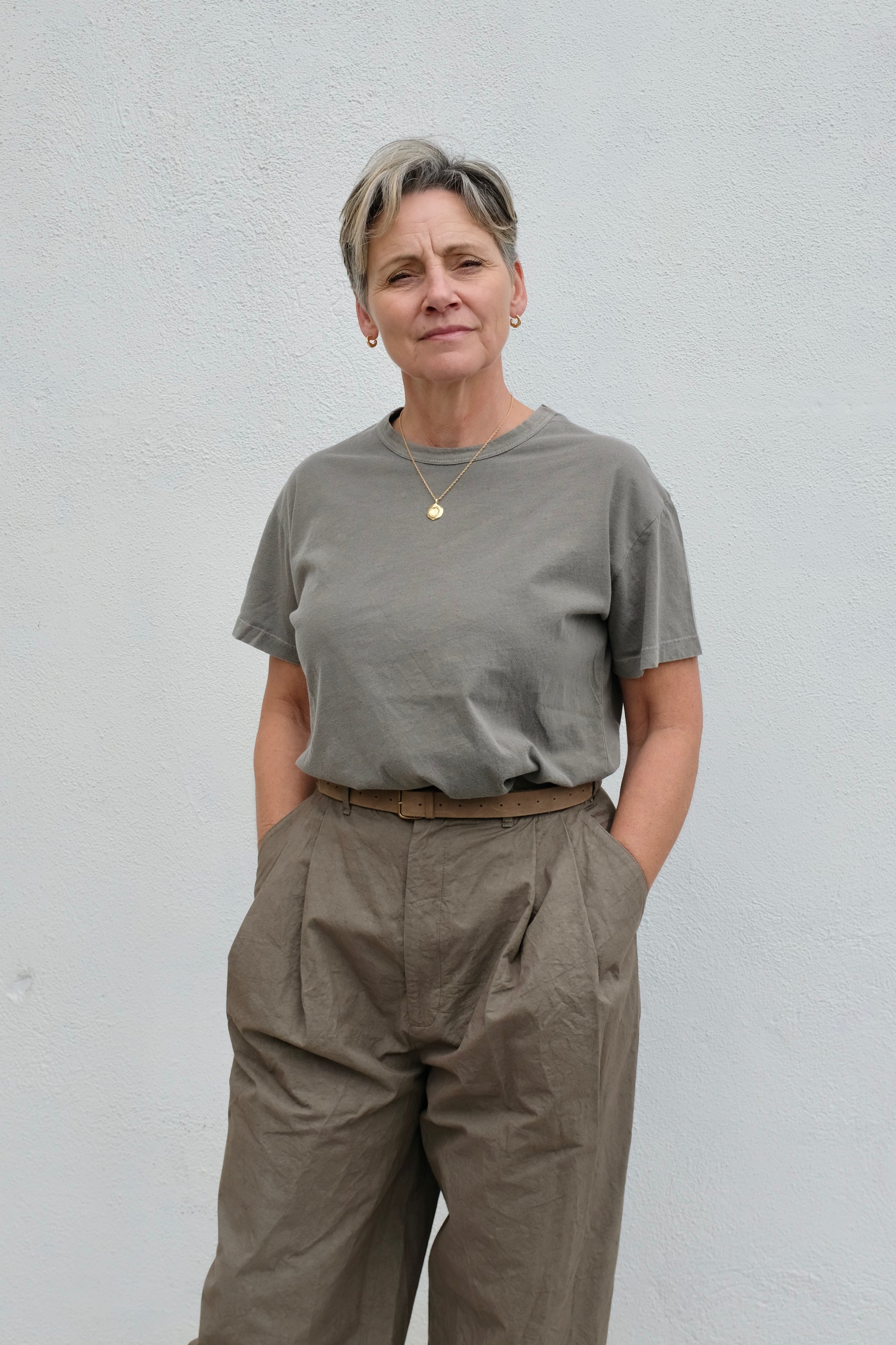 Black Crane Regular Short Sleeve Tee / Mud