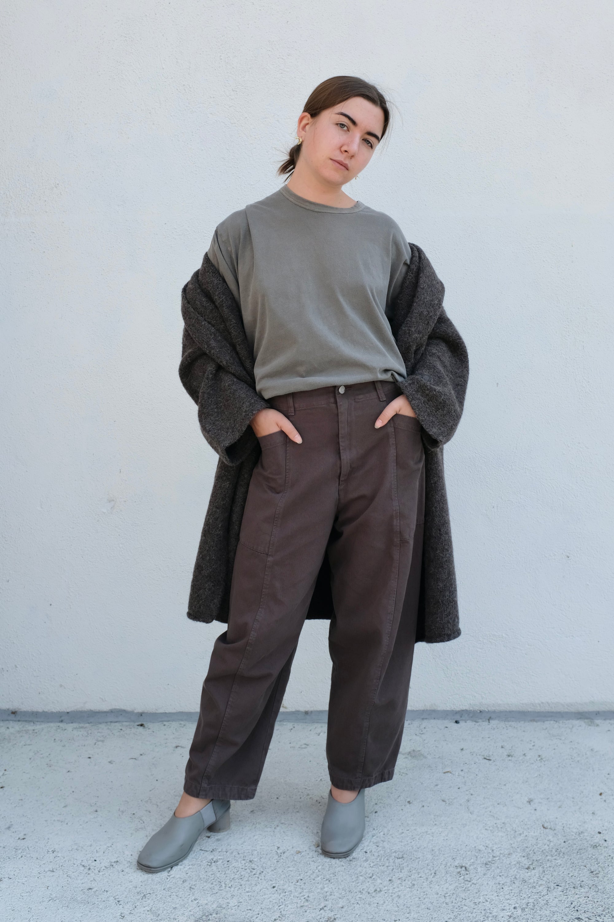 Loose Short Sleeve Tee / Mud