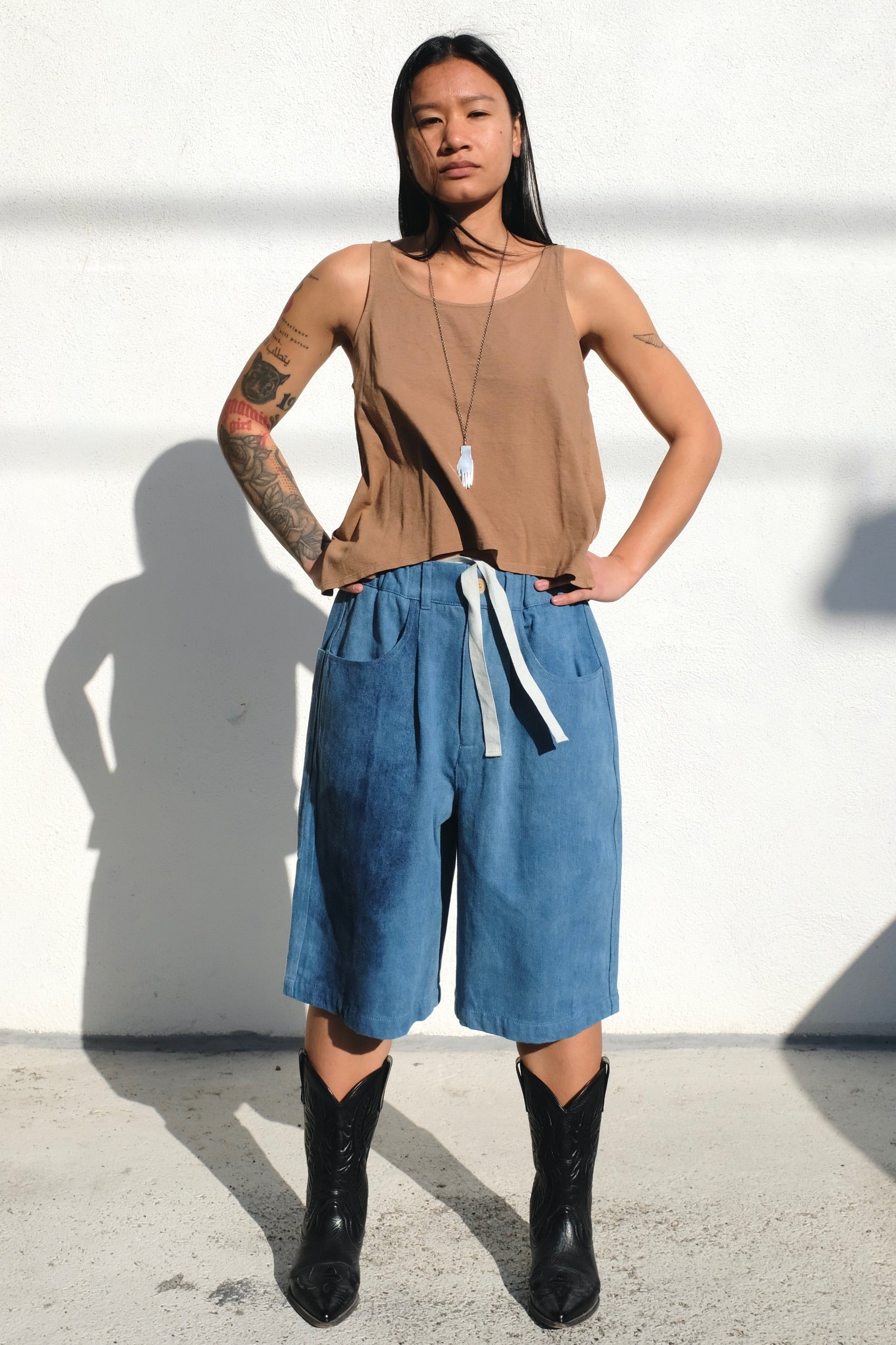 Jungmaven Trinity Cropped Tank / Coyote