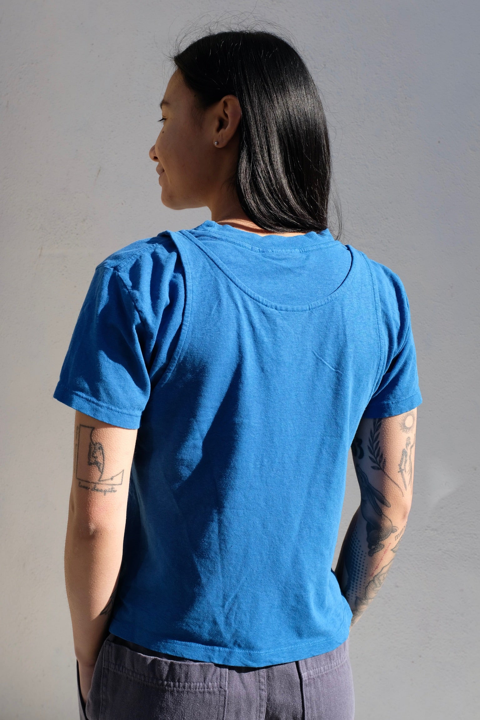 Jungmaven Cropped Tank / Galaxy Blue