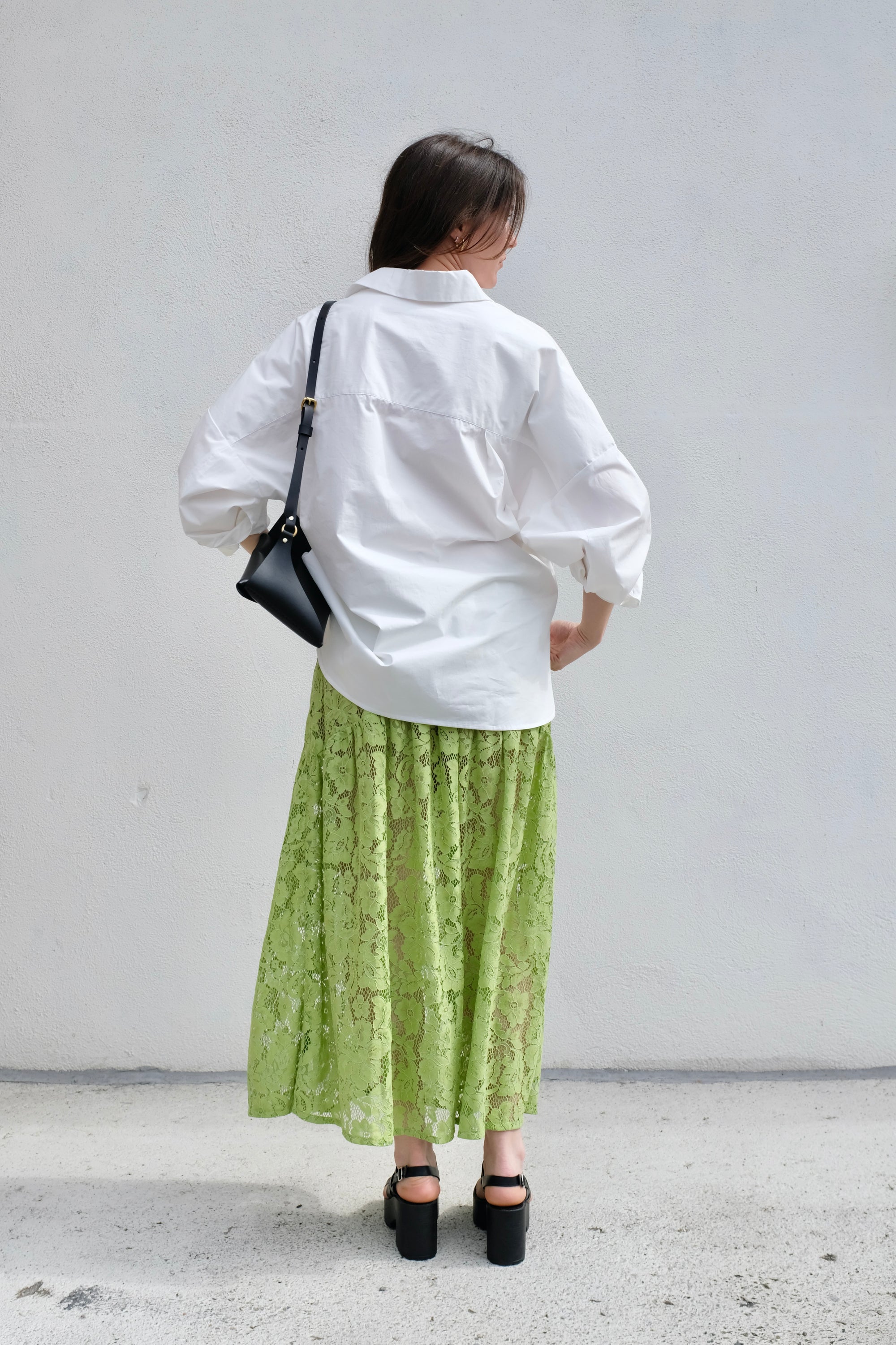 A Bronze Age Field Skirt / Lime Lace