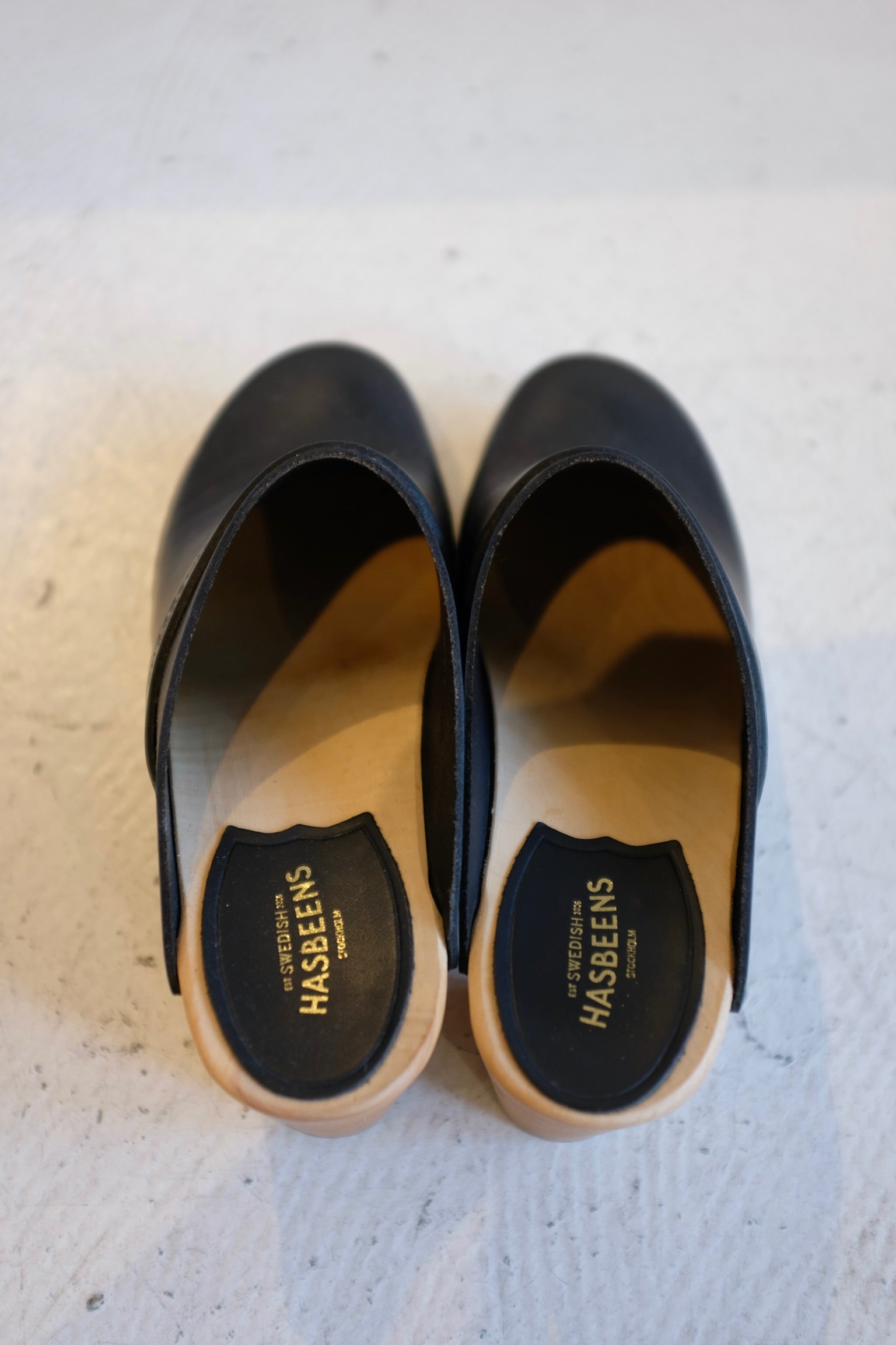 Pre-loved / Swedish Hasbeens Sky High Clog / size 40