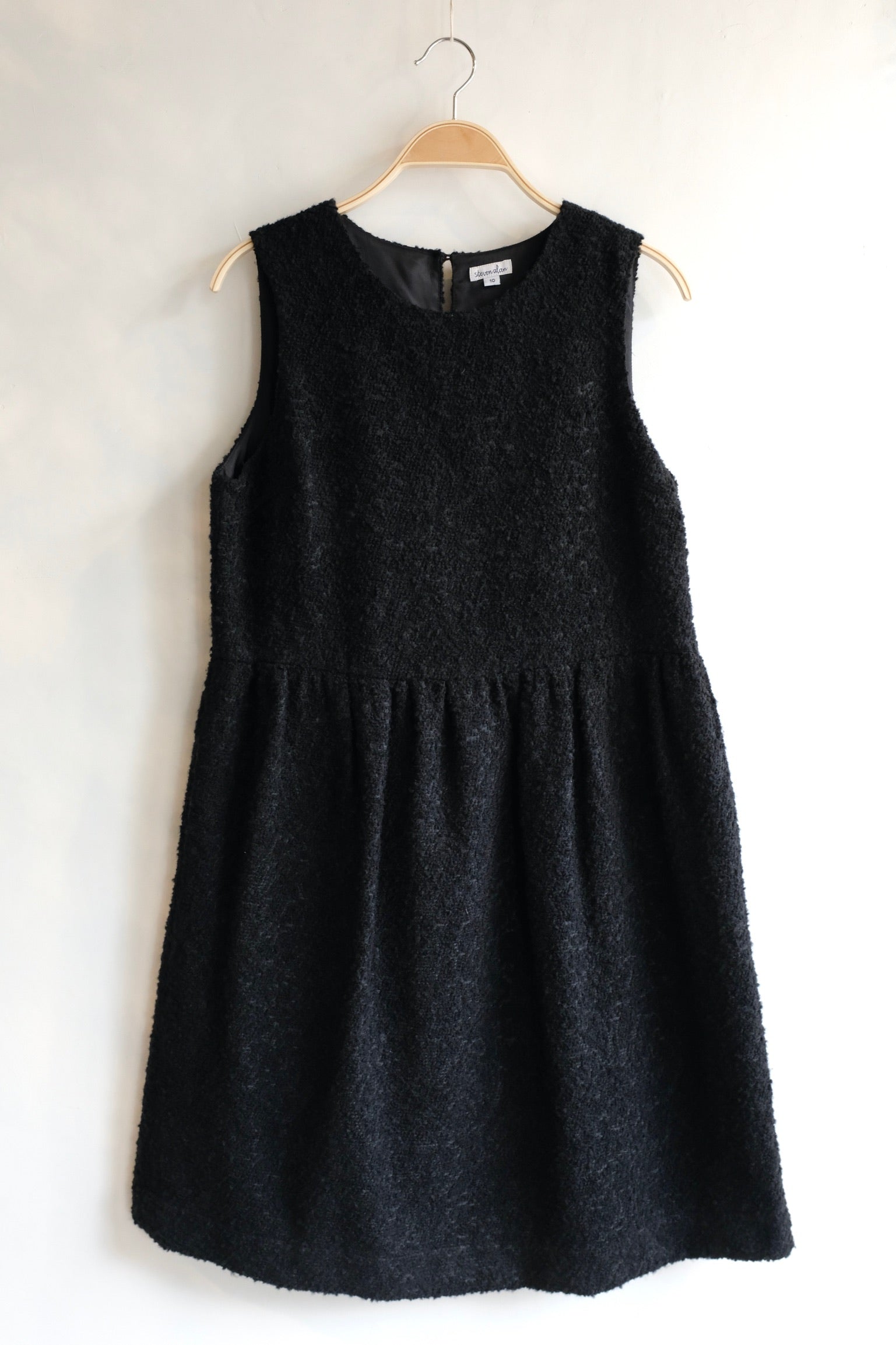 Pre-Loved / Steven Alan Wool Bouclé Dominga Dress / Black