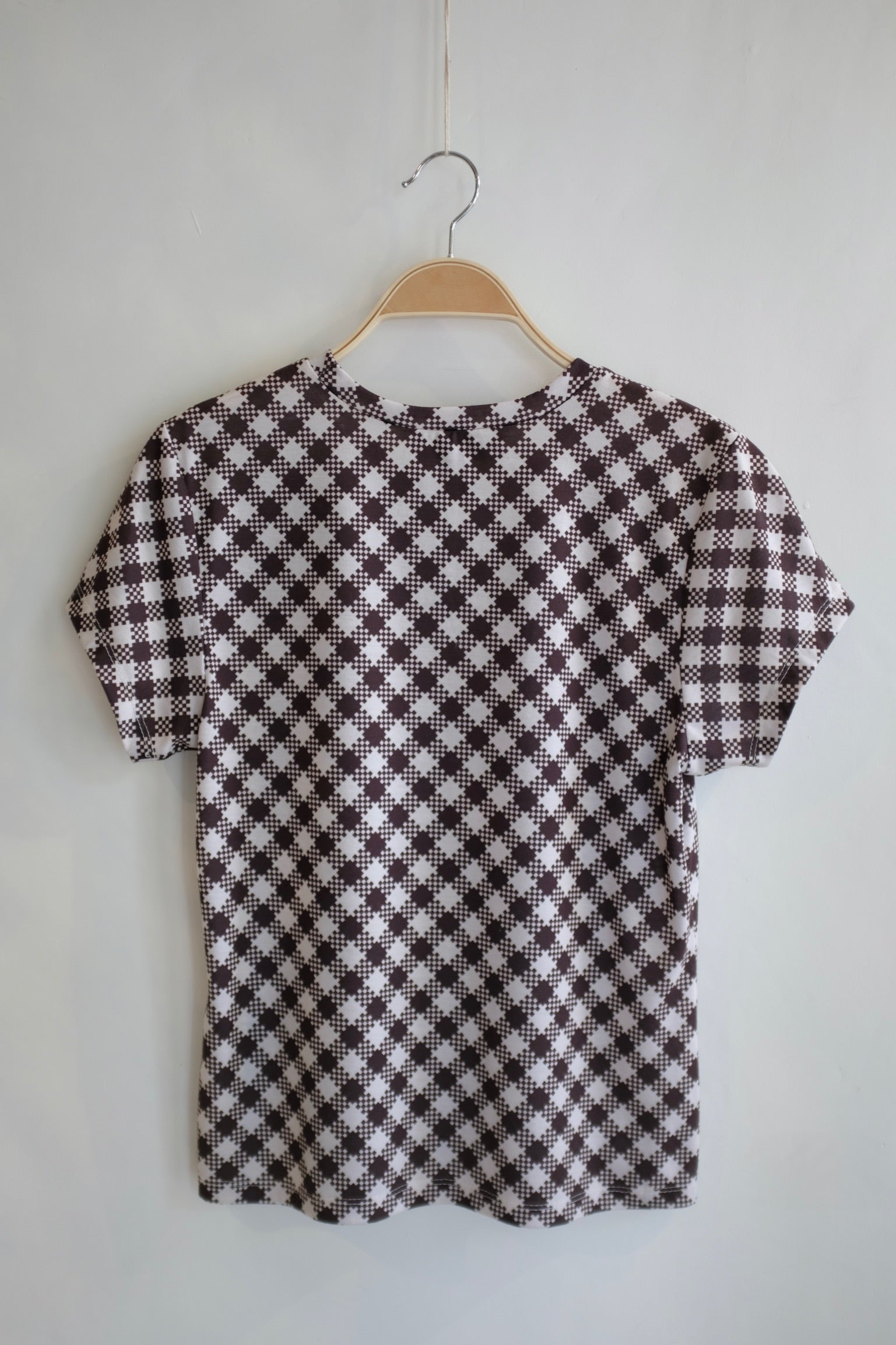 Pre-loved / No. 6 Checkered Tee / Size Large